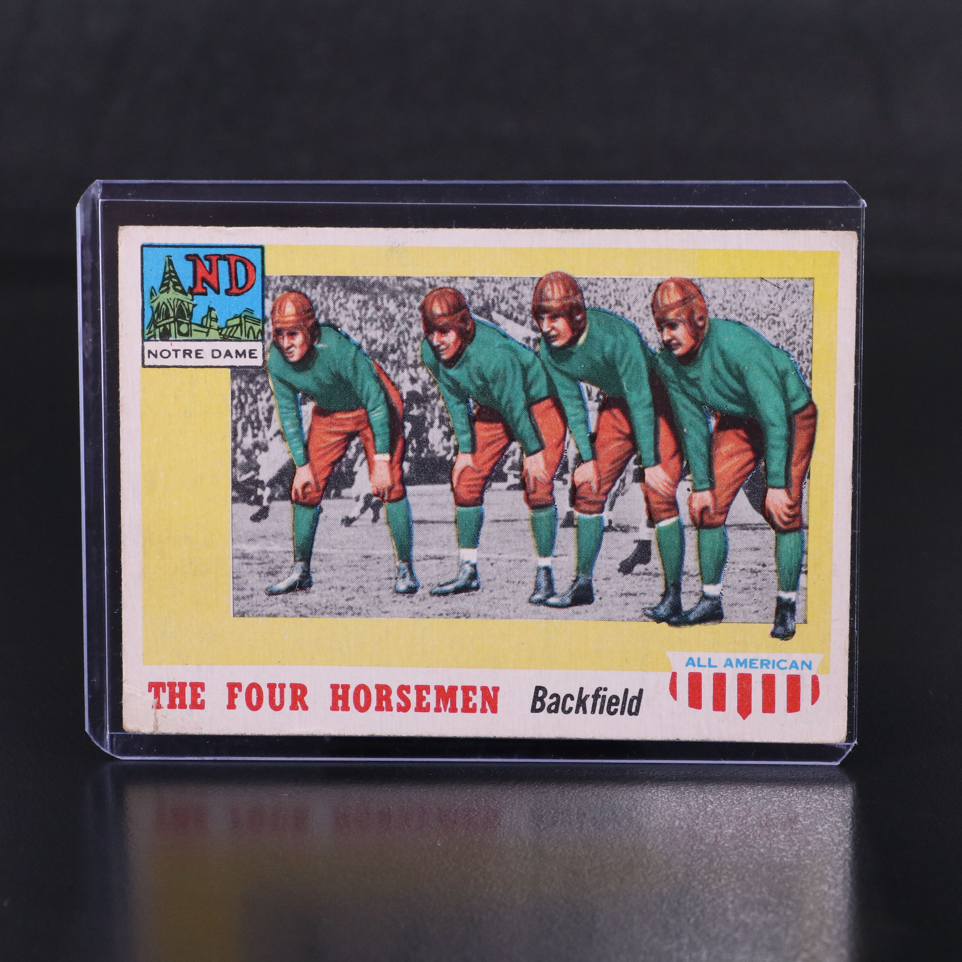 1955 Topps All American The Four Horsemen and Knute Rockne Football Cards