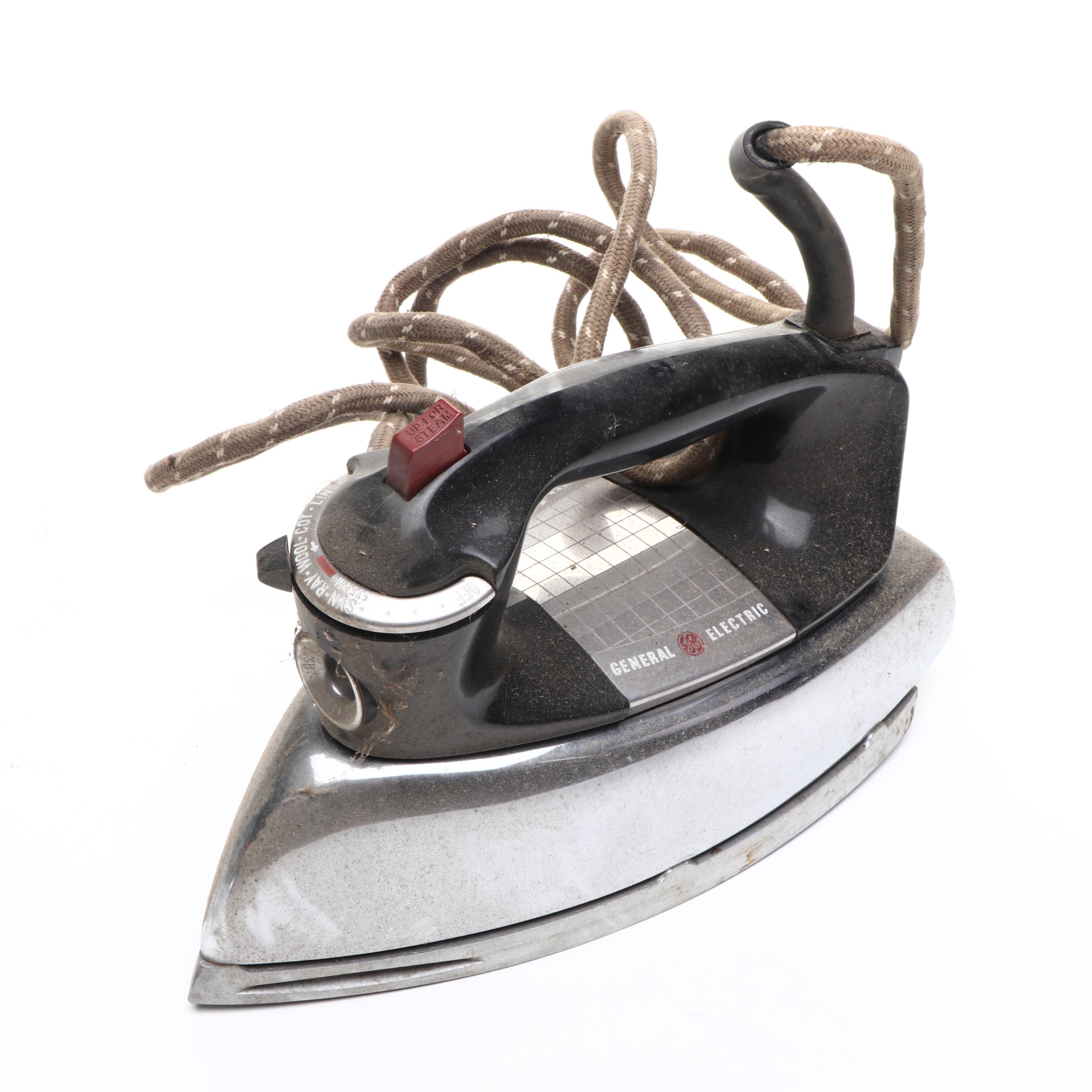 Sunbeam, Westinghouse, General Electric and Other Mid-Century Clothes Irons