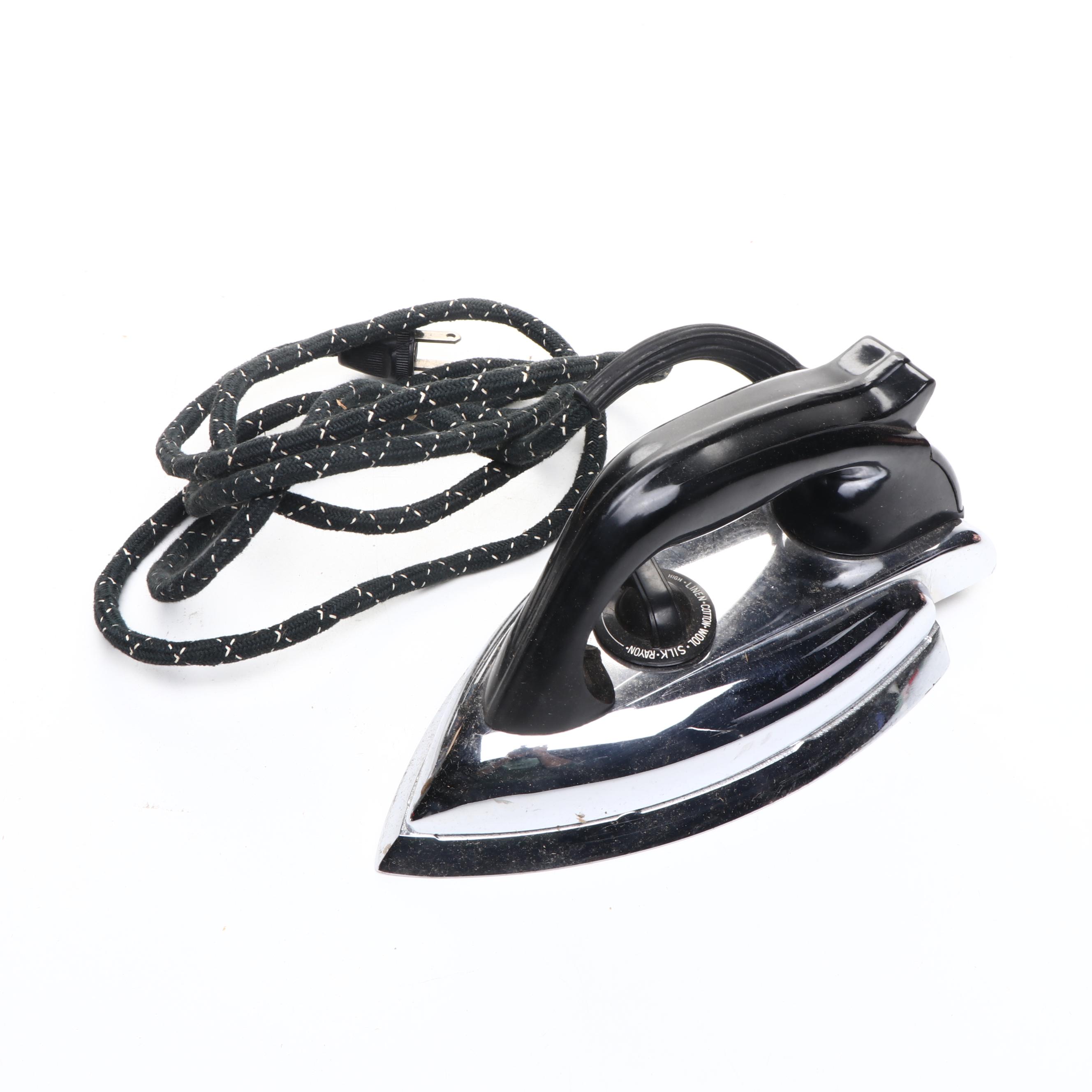 Sunbeam, Westinghouse, General Electric and Other Mid-Century Clothes Irons