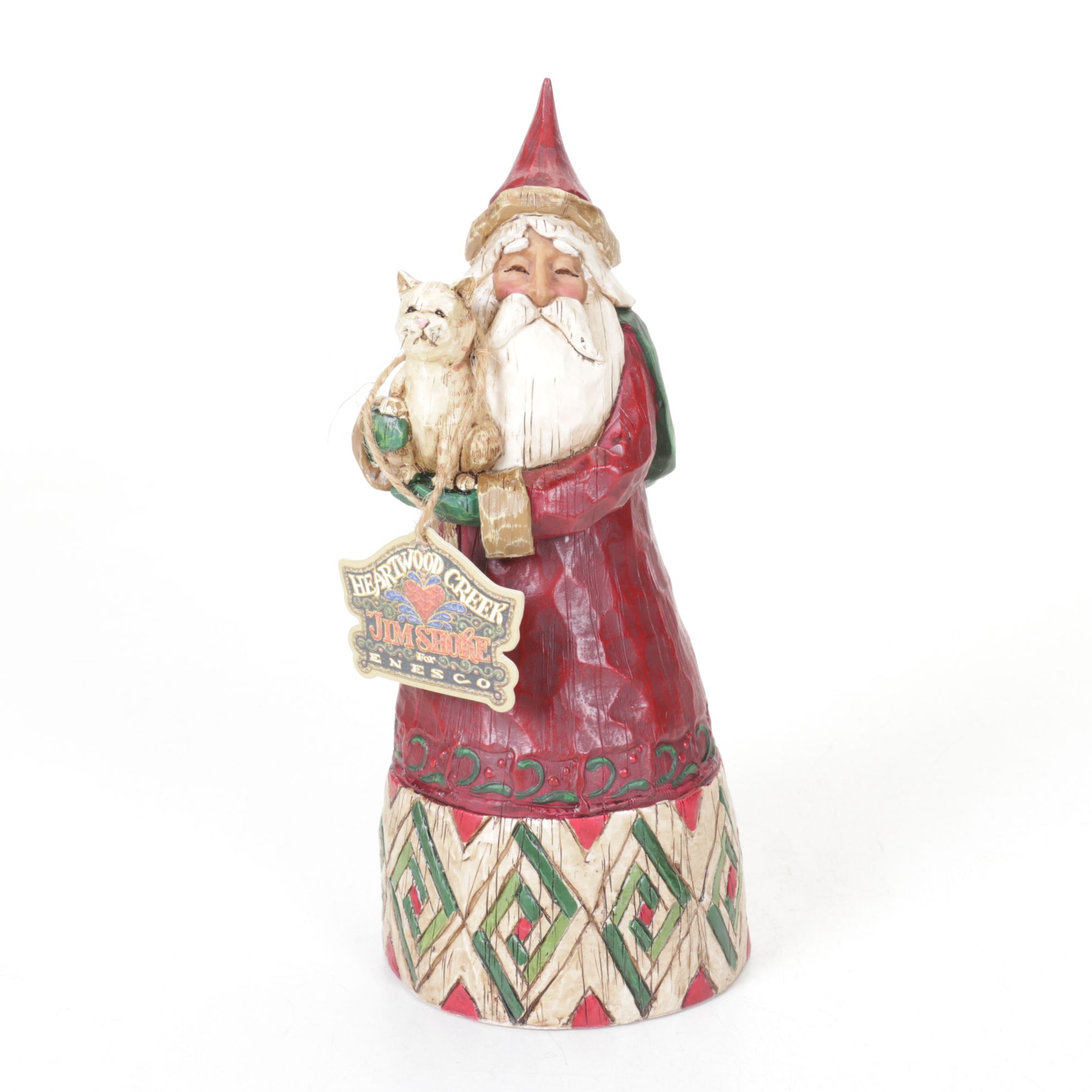 Jim Shore for Heartwood Creek "Santa Claus with Cat" Figurine