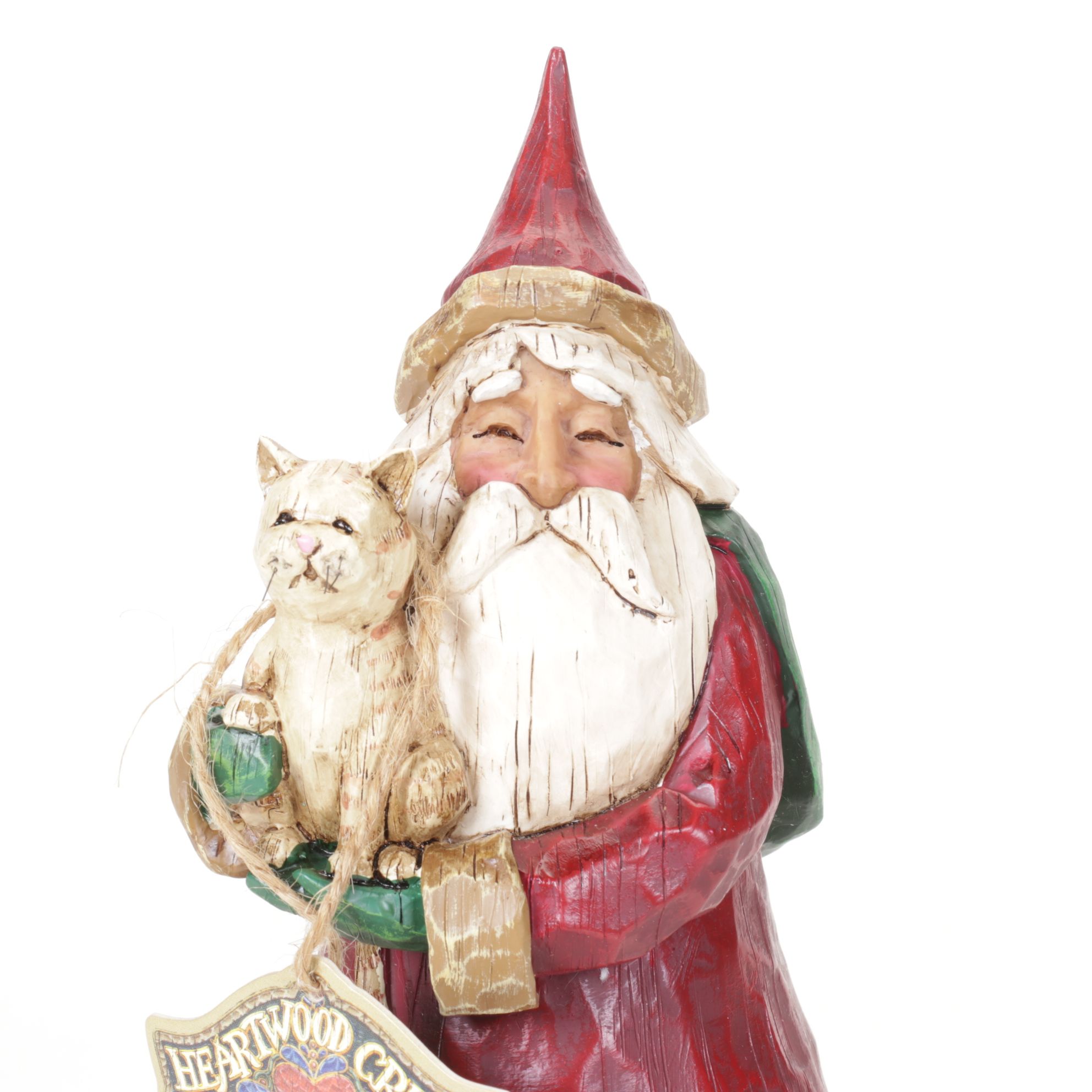 Jim Shore for Heartwood Creek "Santa Claus with Cat" Figurine