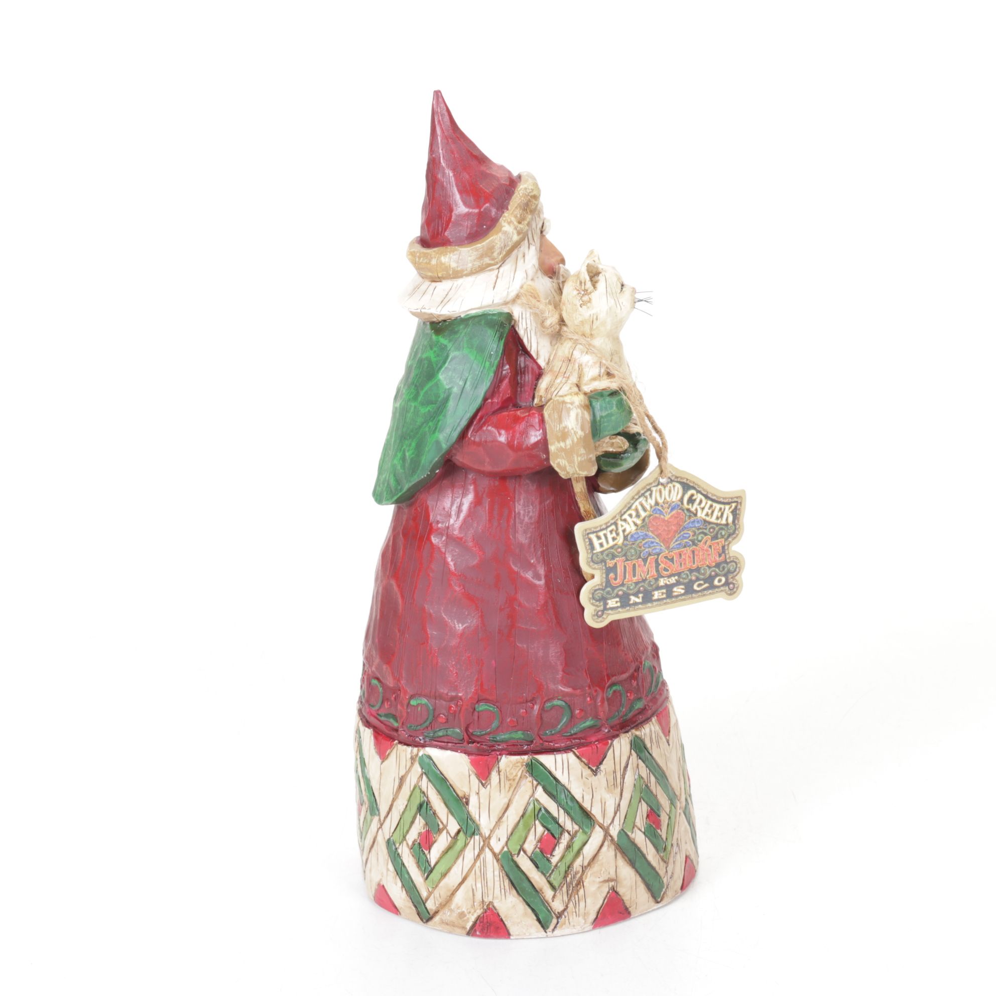 Jim Shore for Heartwood Creek "Santa Claus with Cat" Figurine