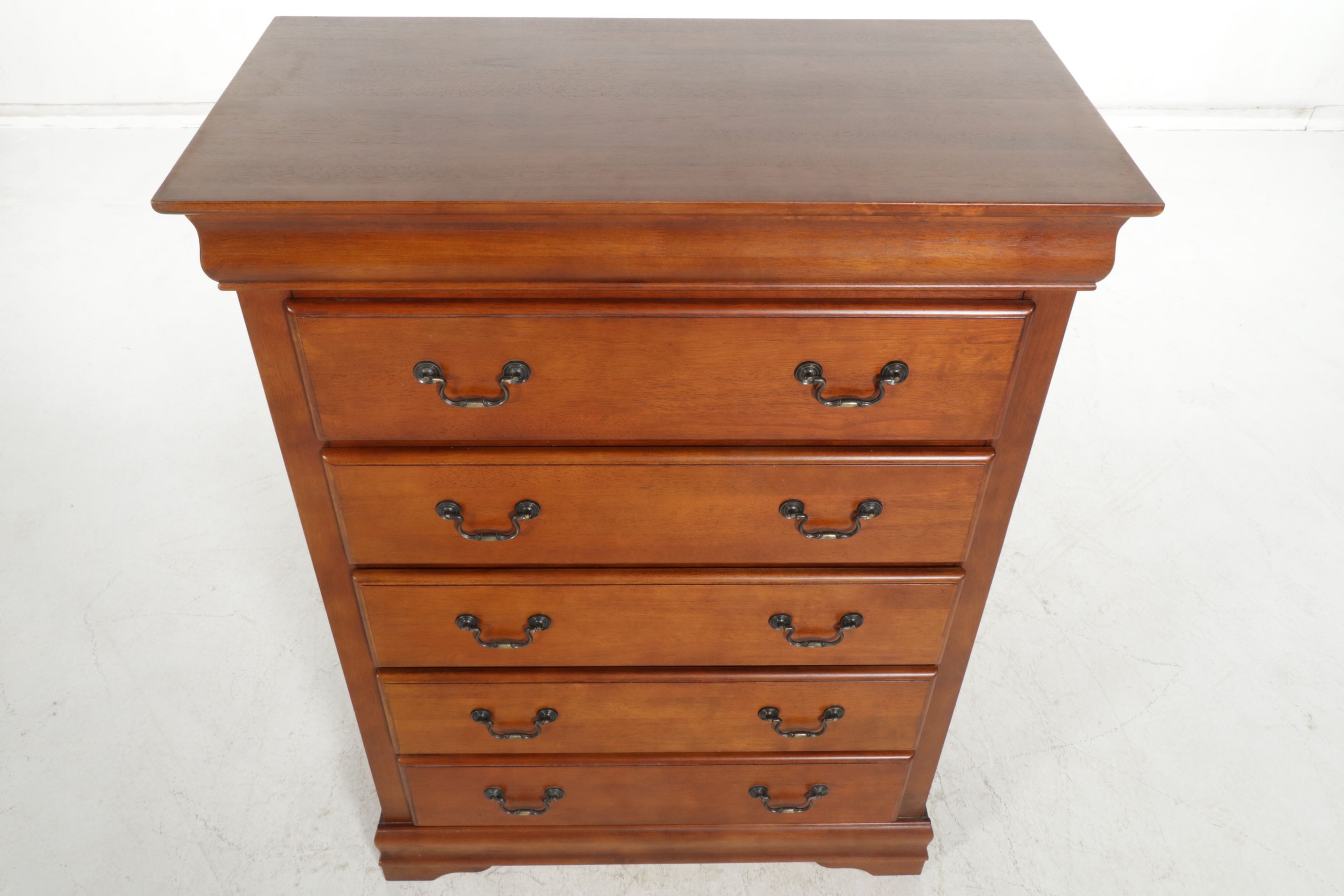 Mahogany Finished Chest of  Drawers, 21st Century