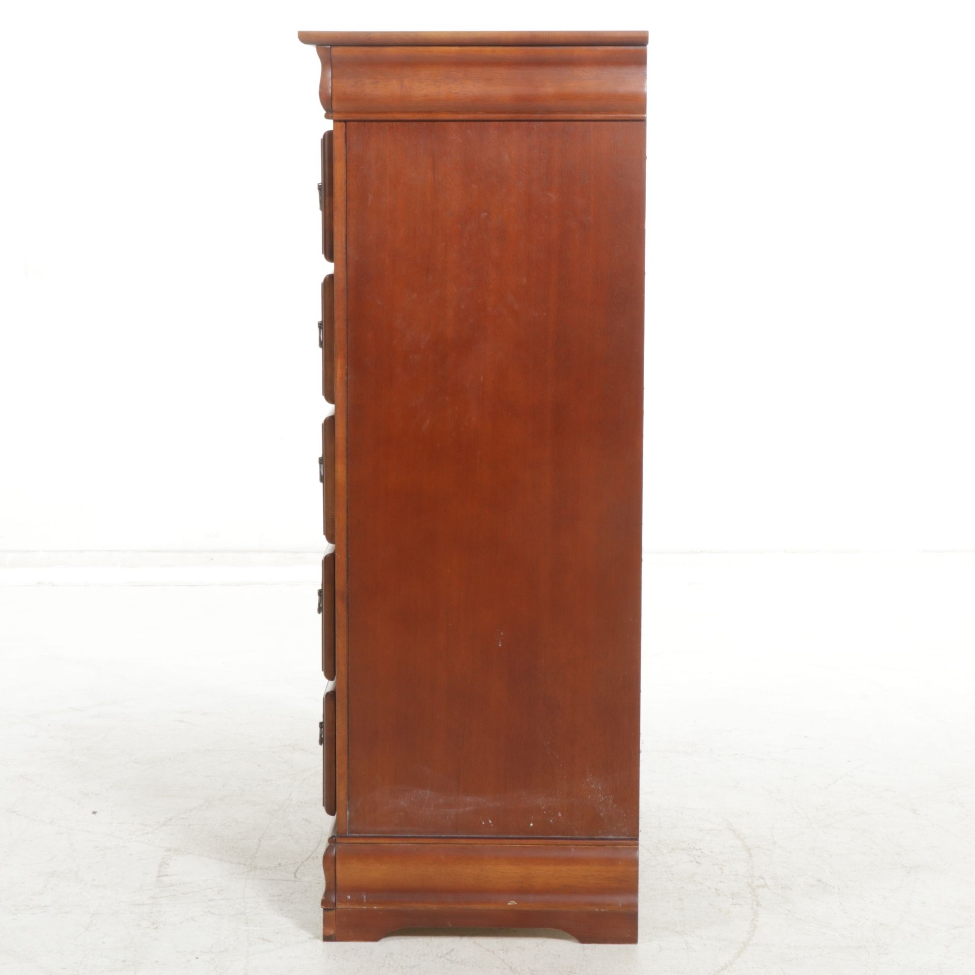 Mahogany Finished Chest of  Drawers, 21st Century