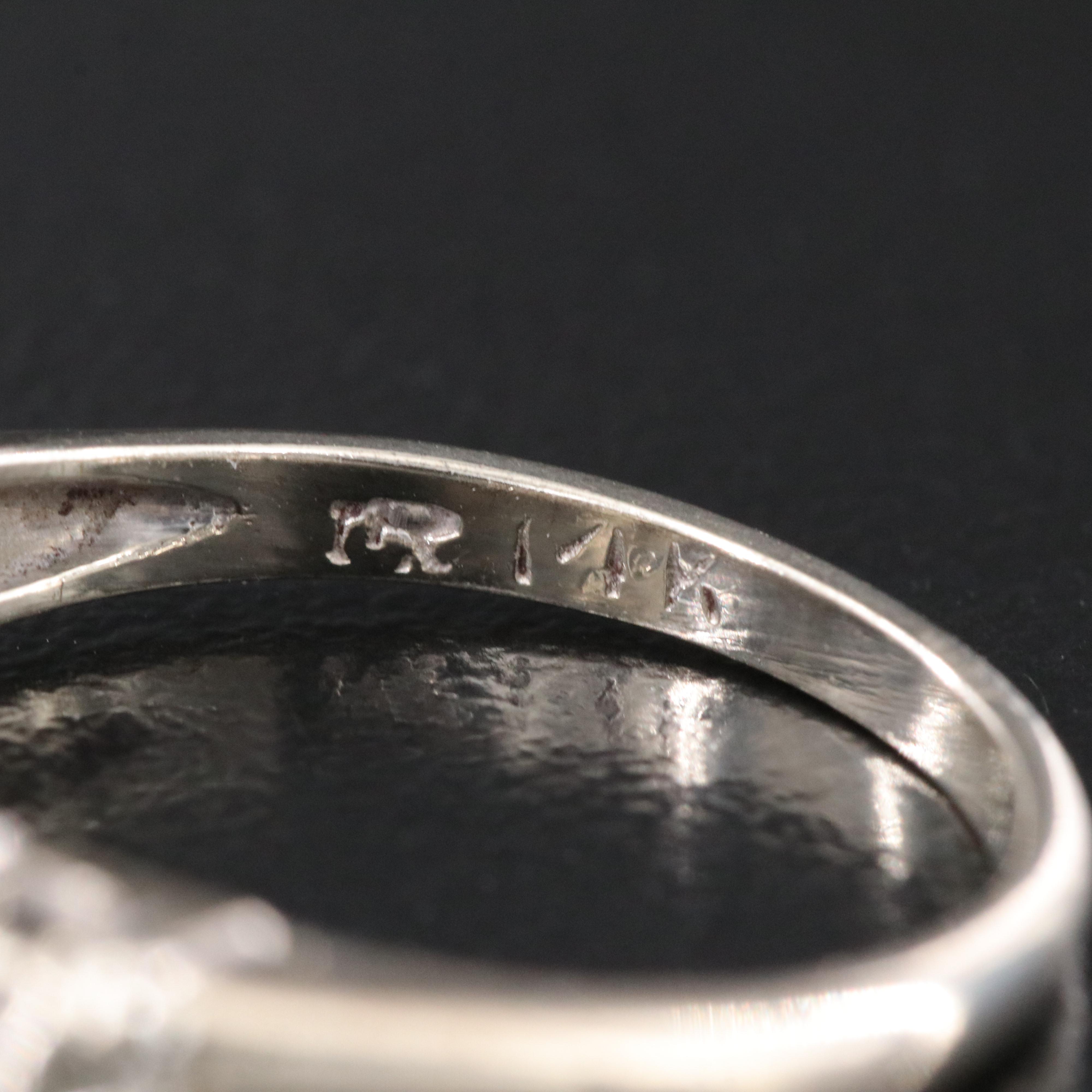 Vintage 14K 0.14 CT Diamond Ring Set