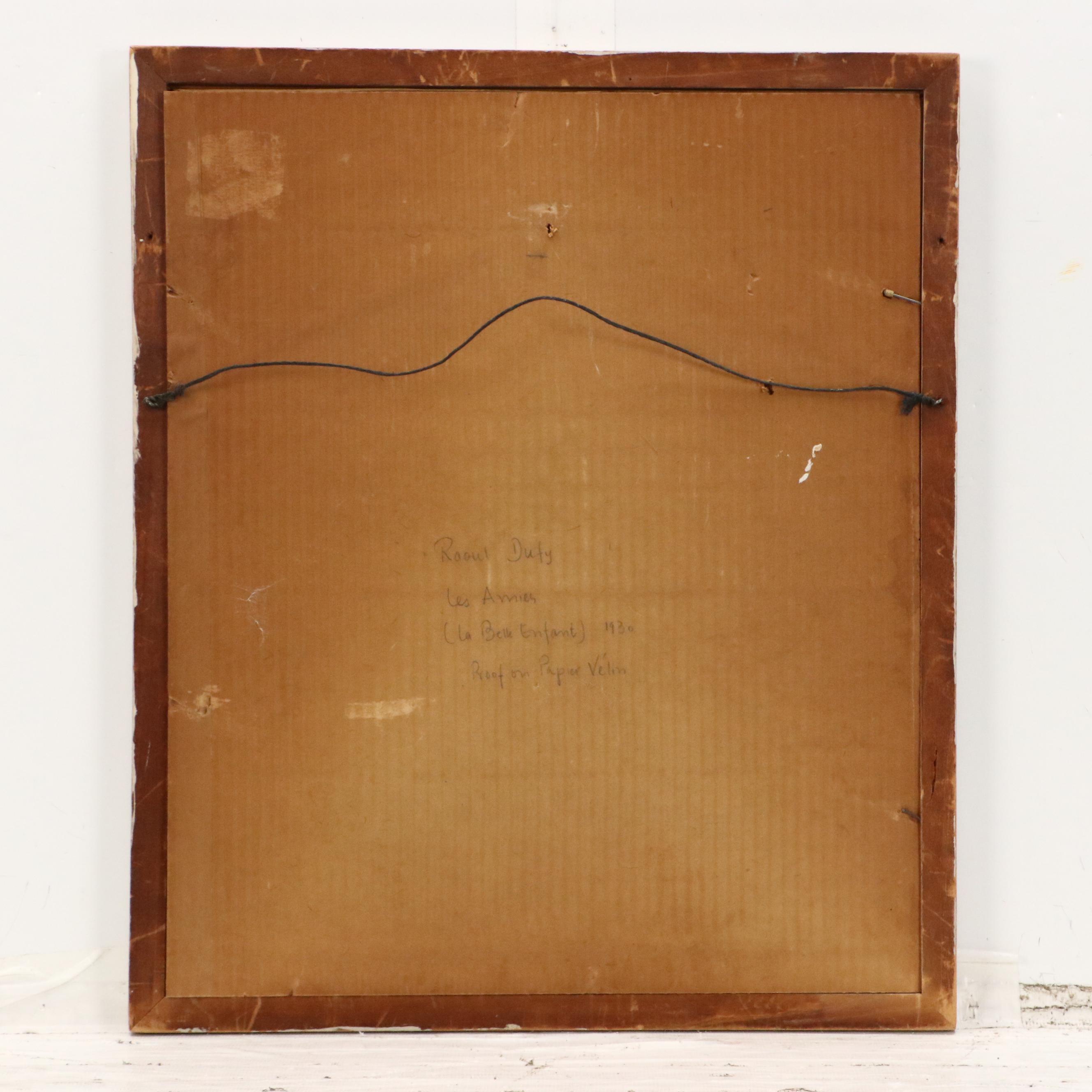 Raoul Dufy Etching Illustration from "La Belle-Enfant," 1930