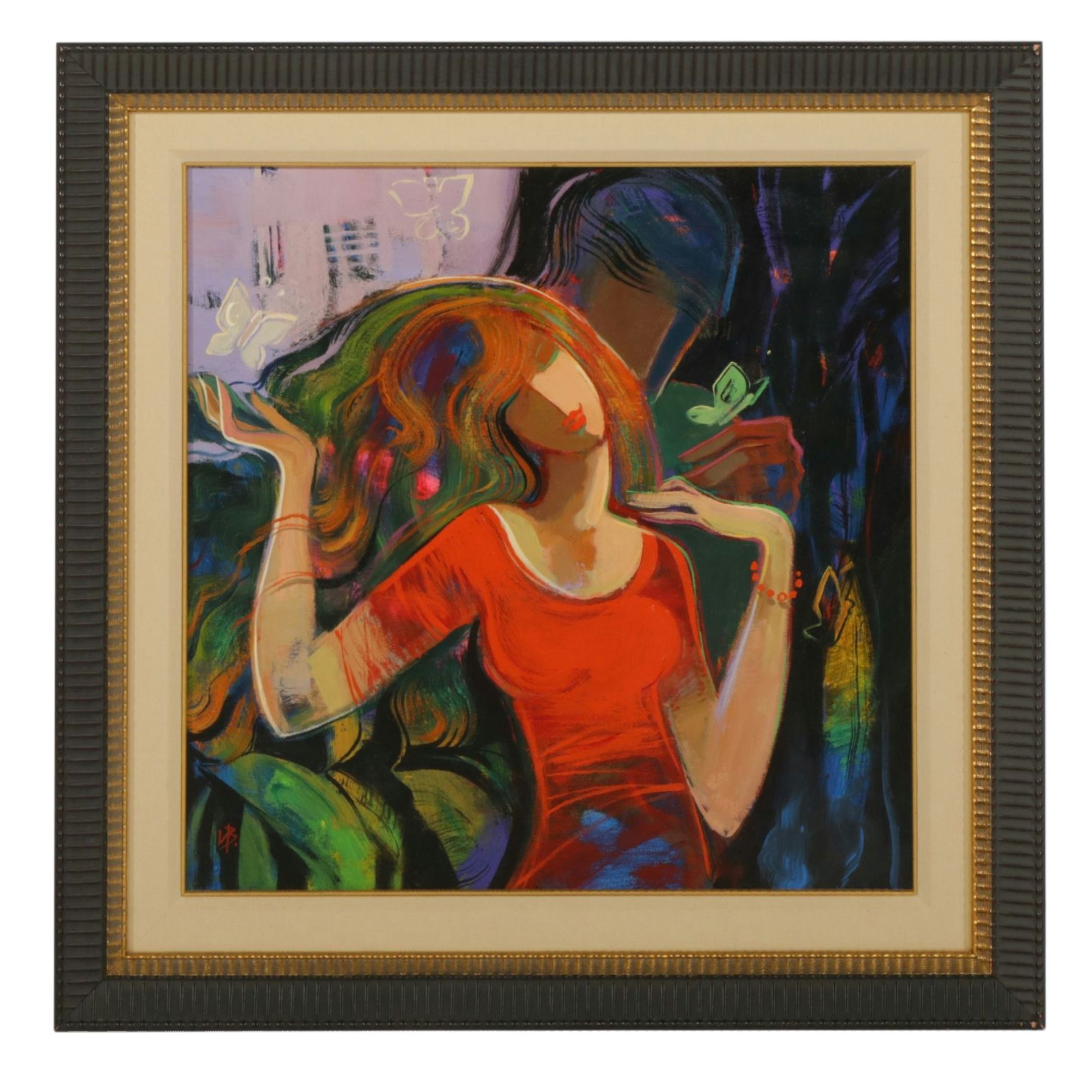 Irina Velkova Figurative Oil Painting "Nature's Embrace," 2008