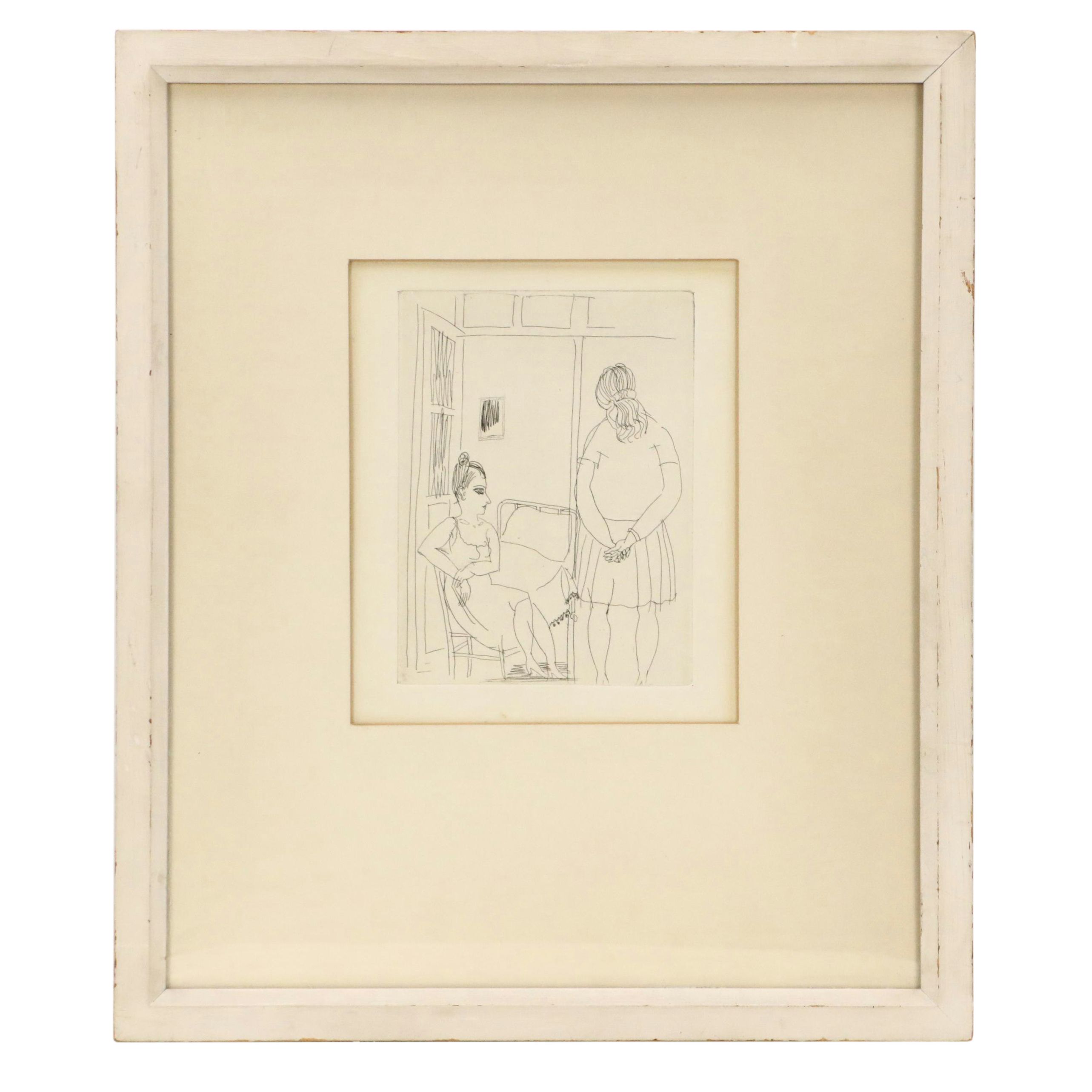 Raoul Dufy Etching Illustration from "La Belle-Enfant," 1930