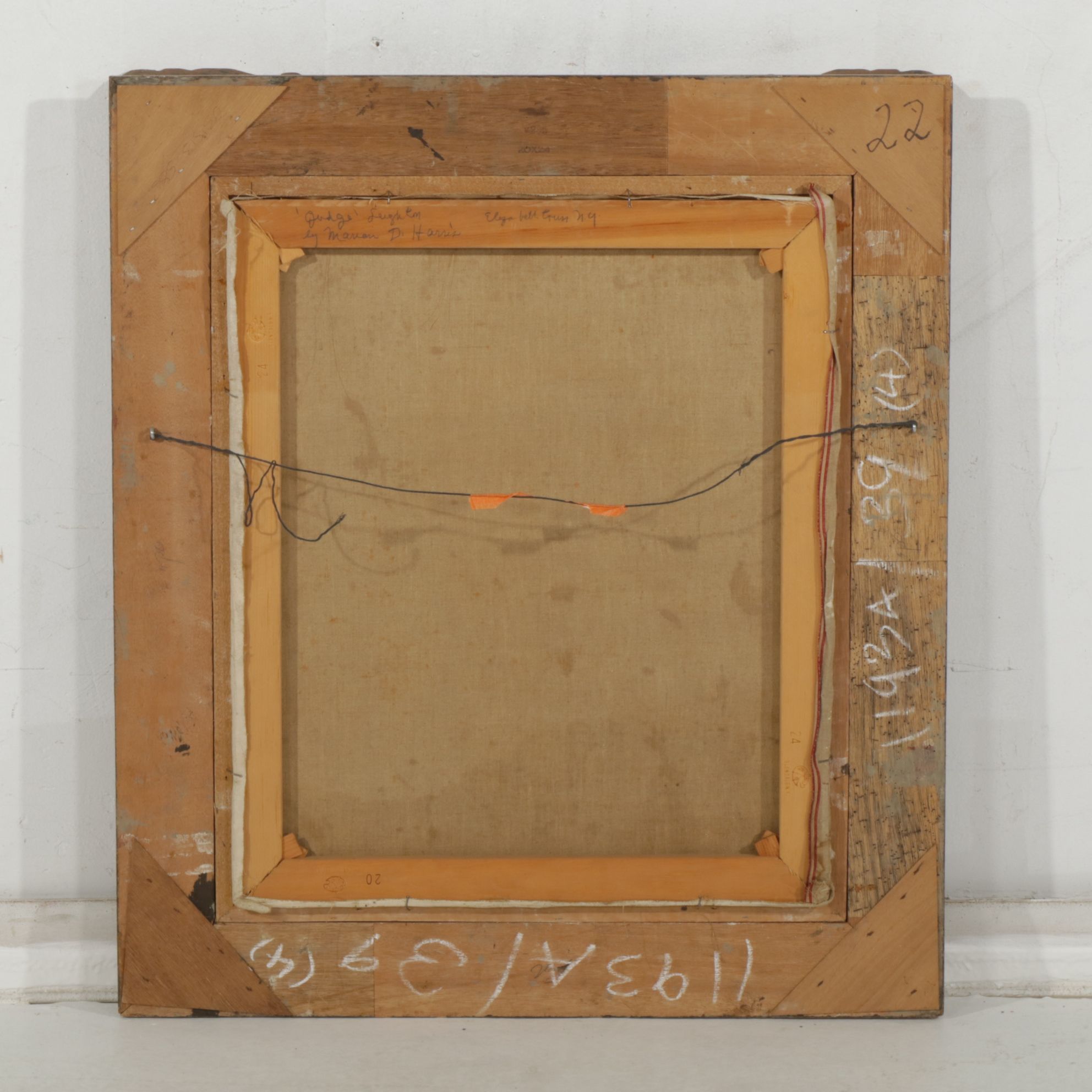 Marian Harris Portrait Oil Painting "Judge Leighton", Mid-20th Century