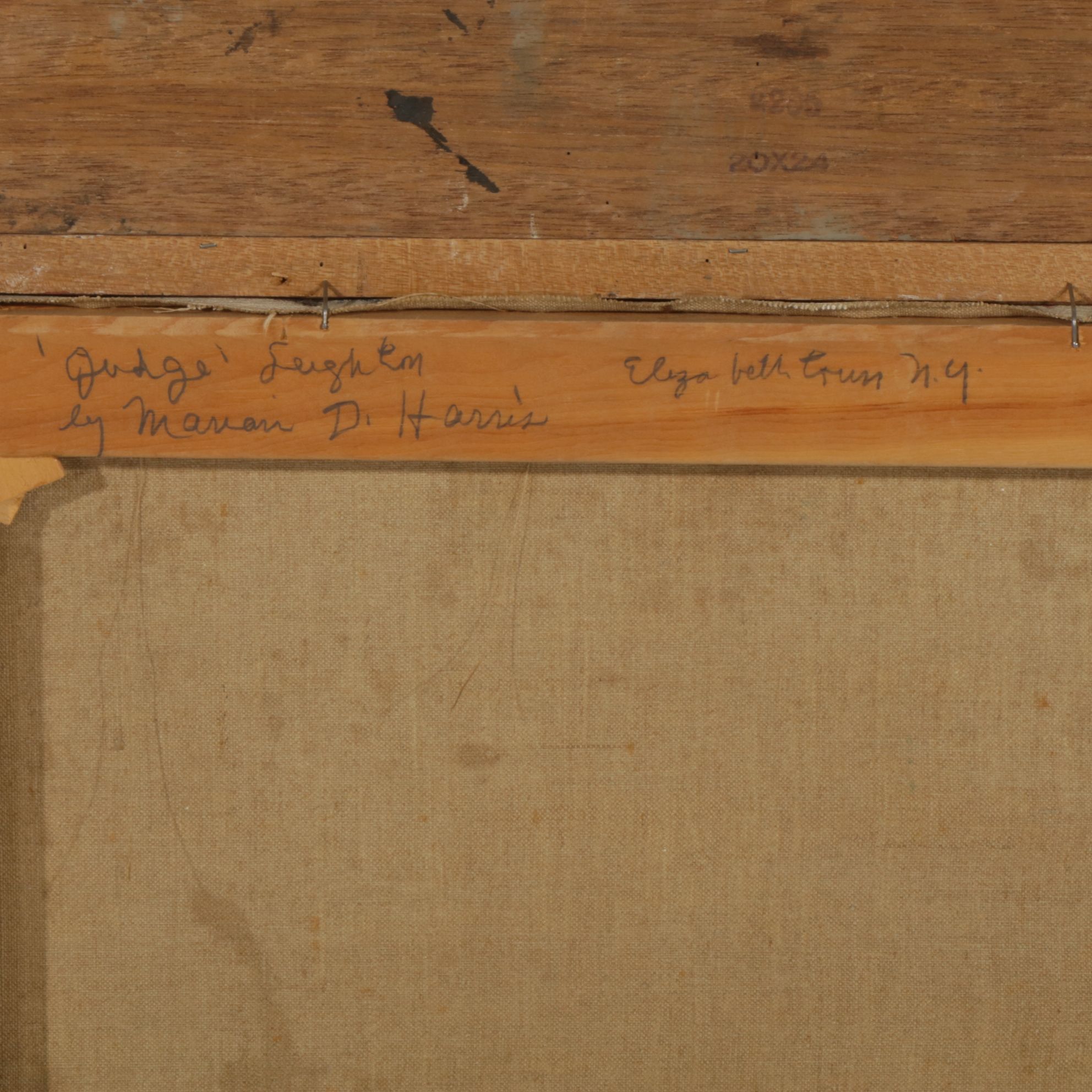 Marian Harris Portrait Oil Painting "Judge Leighton", Mid-20th Century