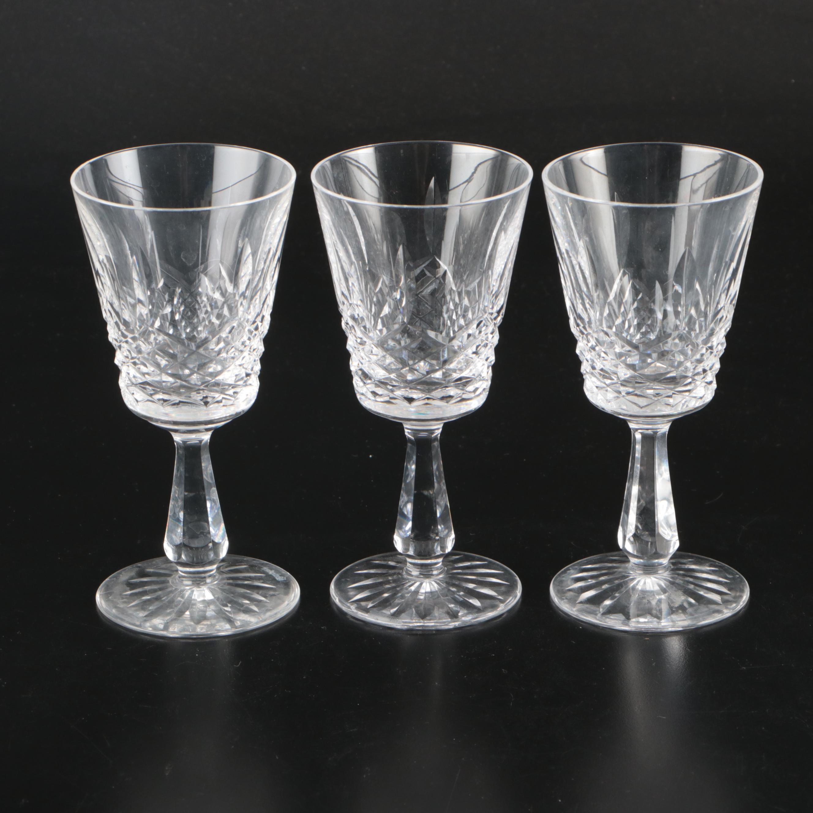 Waterford "Araglin" Crystal Claret and Hock Wine Glasses