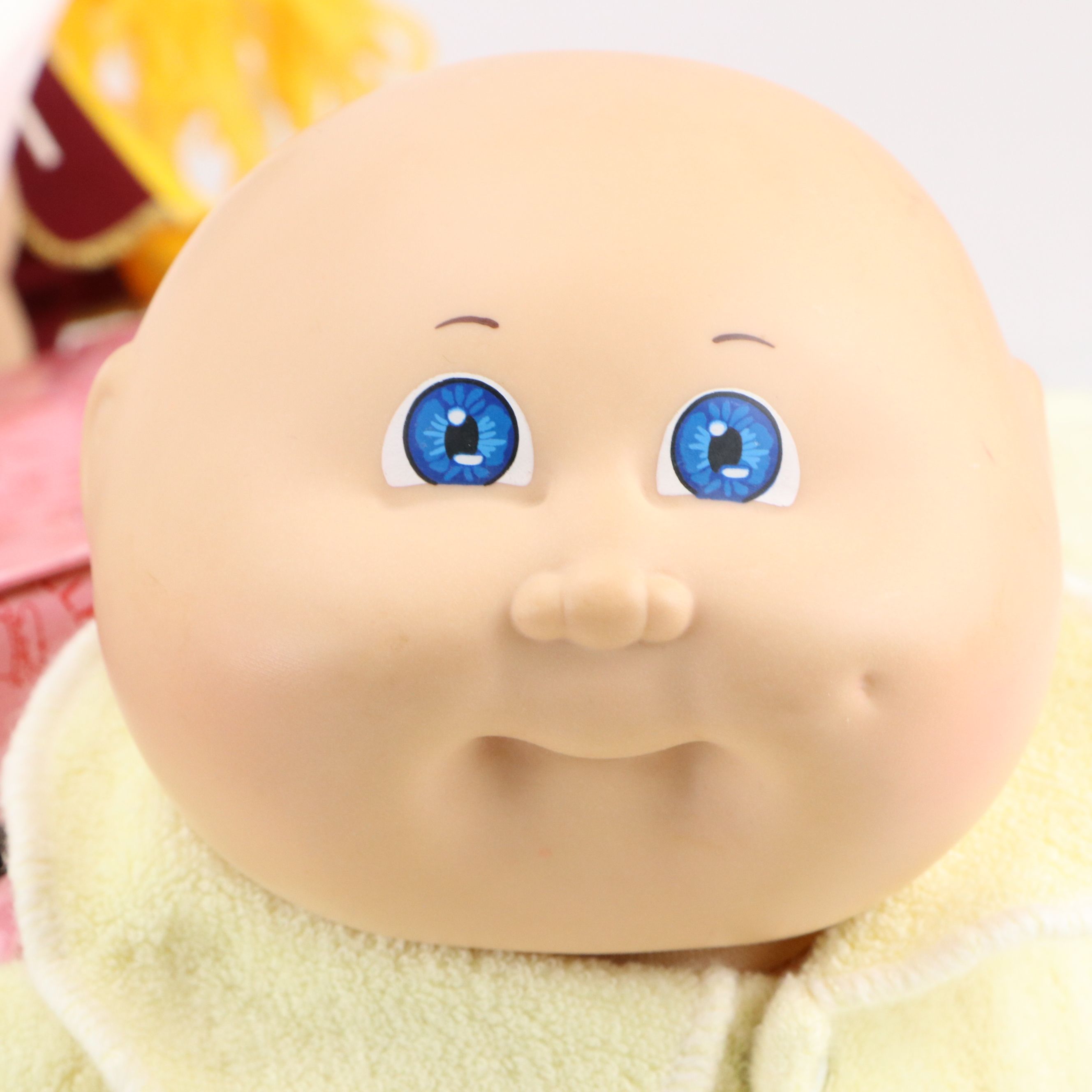 Xavier Roberts Furskins Plush Bear with Cabbage Patch Kids, 1980s