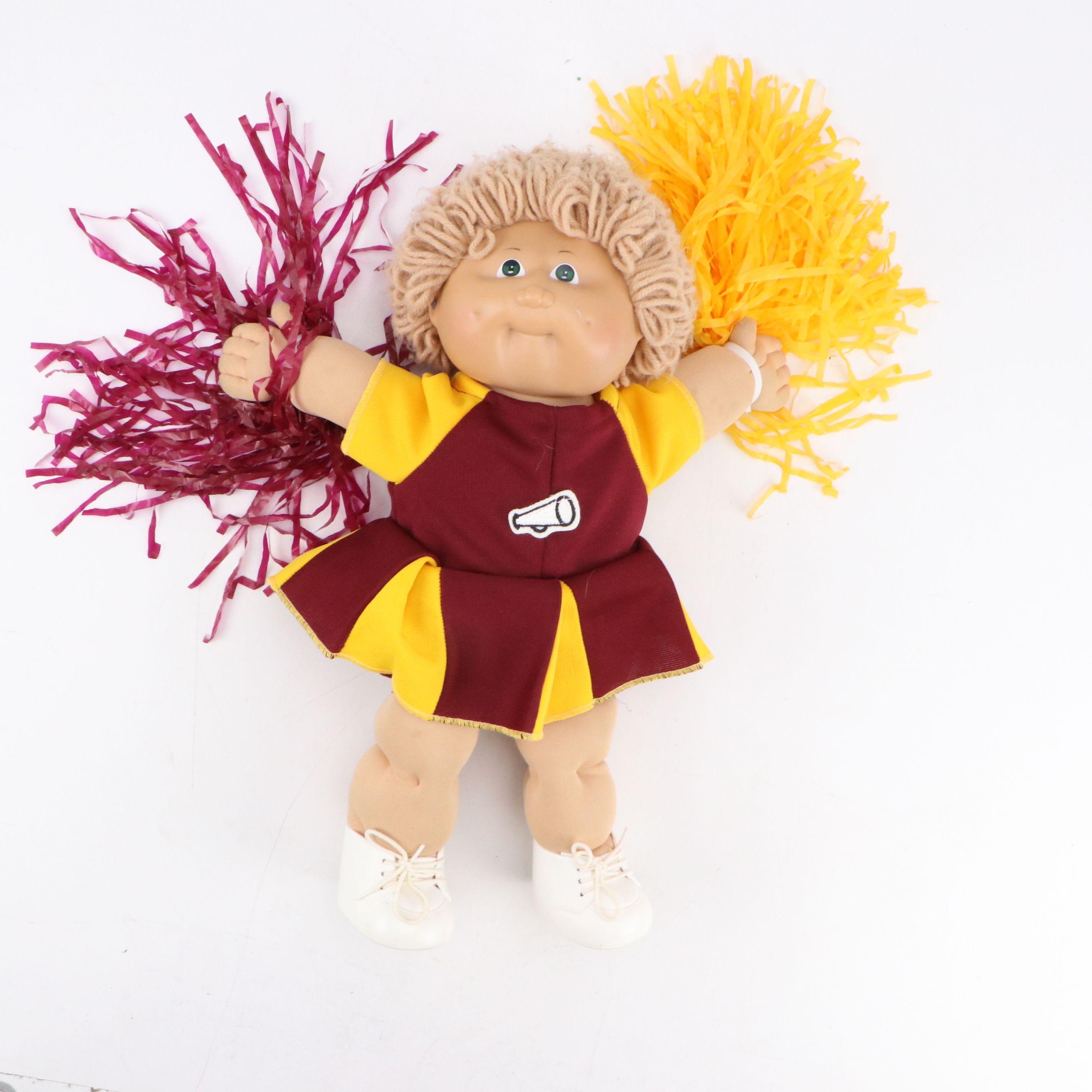 Xavier Roberts Furskins Plush Bear with Cabbage Patch Kids, 1980s