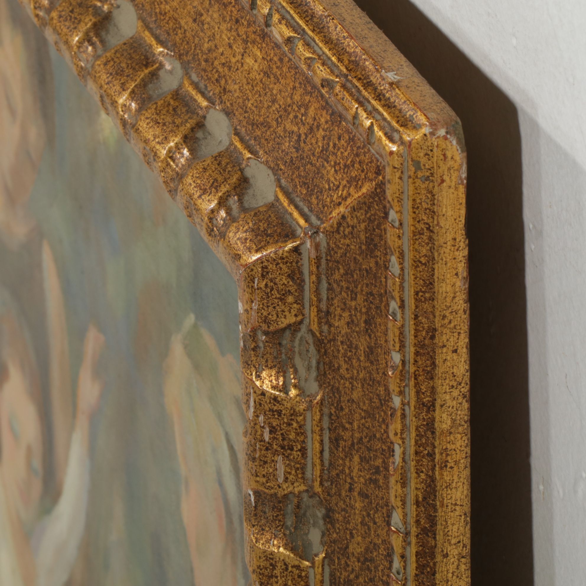 Marian D. Harris Oil Painting "Ballet Practice", Mid-20th Century