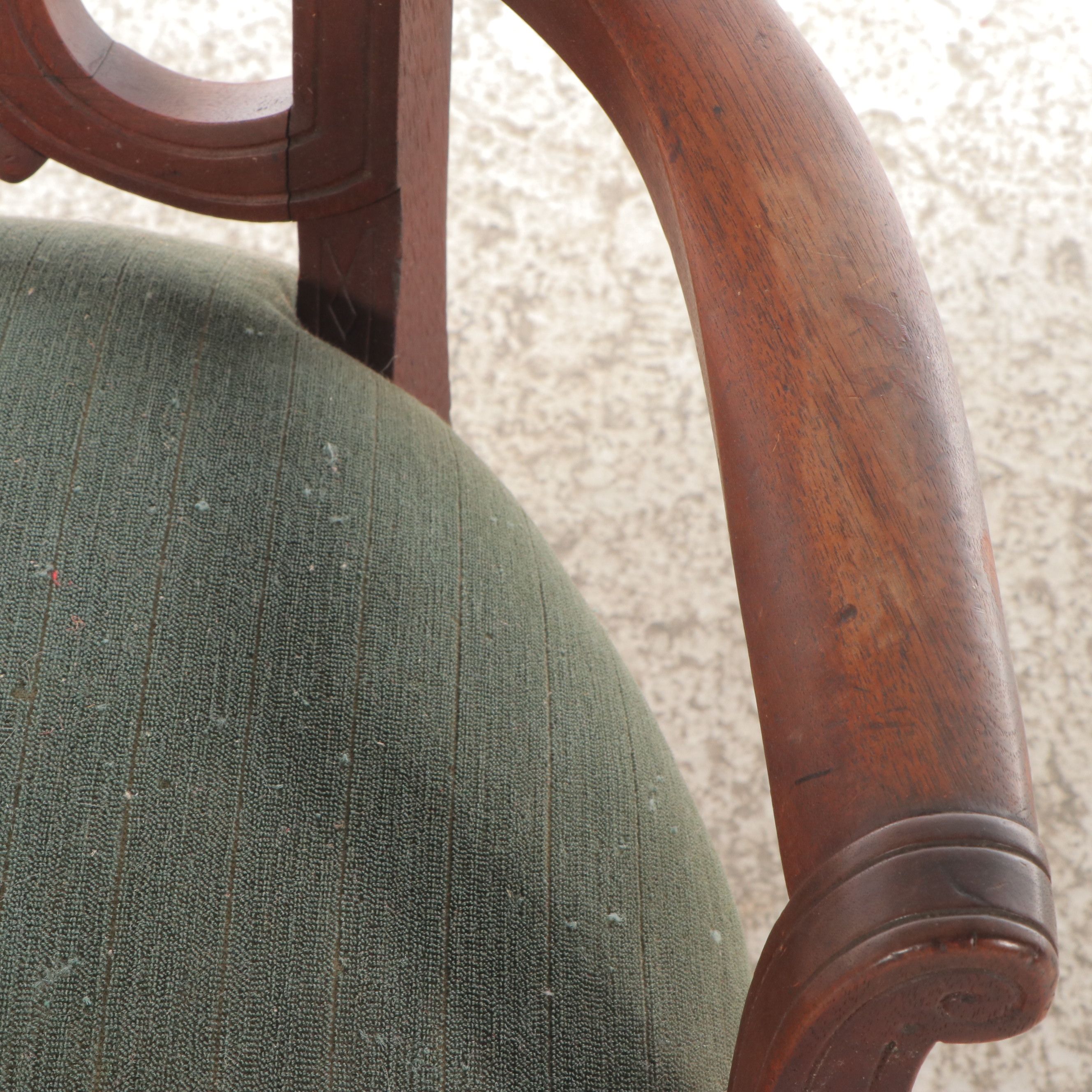 Set of Six Chippendale Style Walnut Chairs