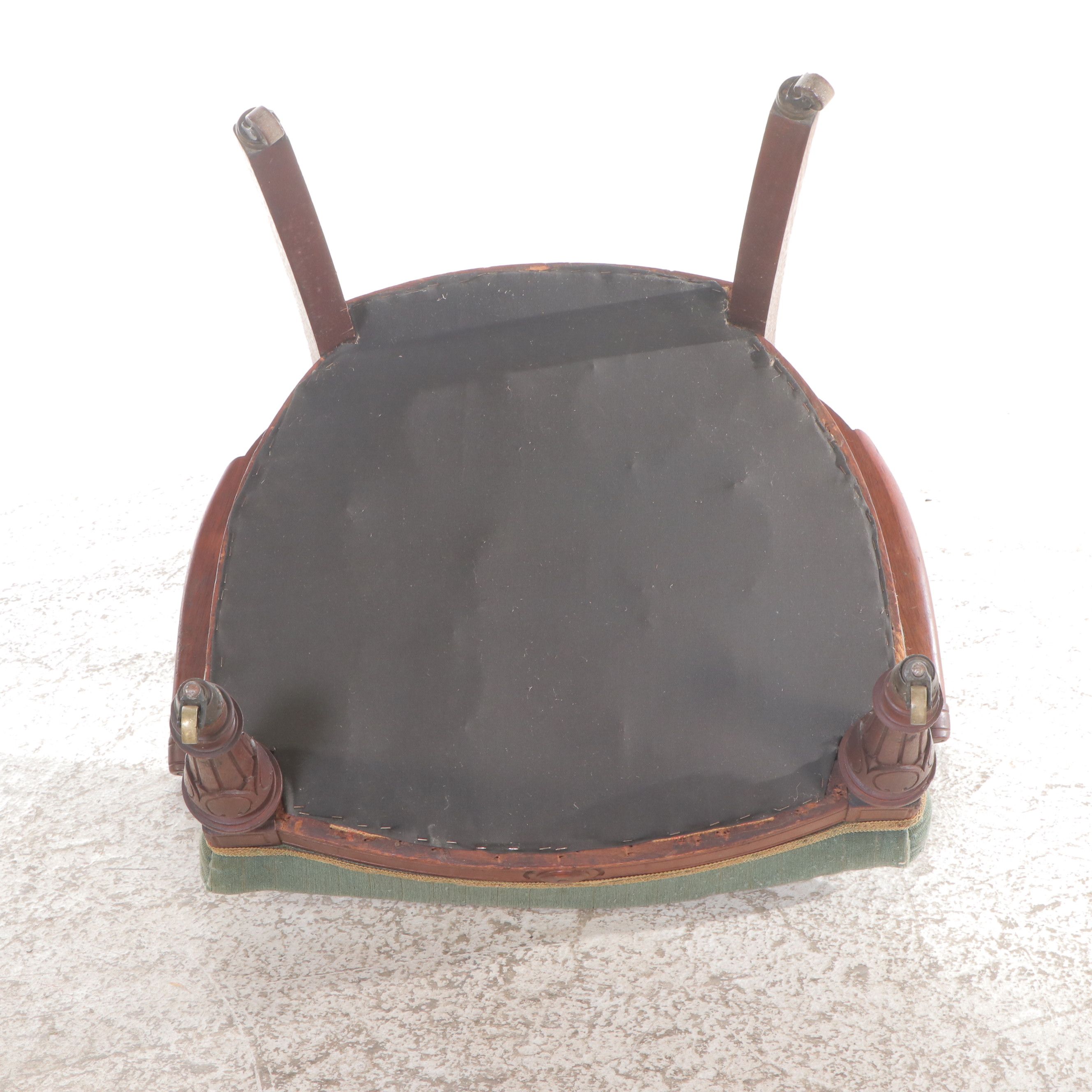 Set of Six Chippendale Style Walnut Chairs