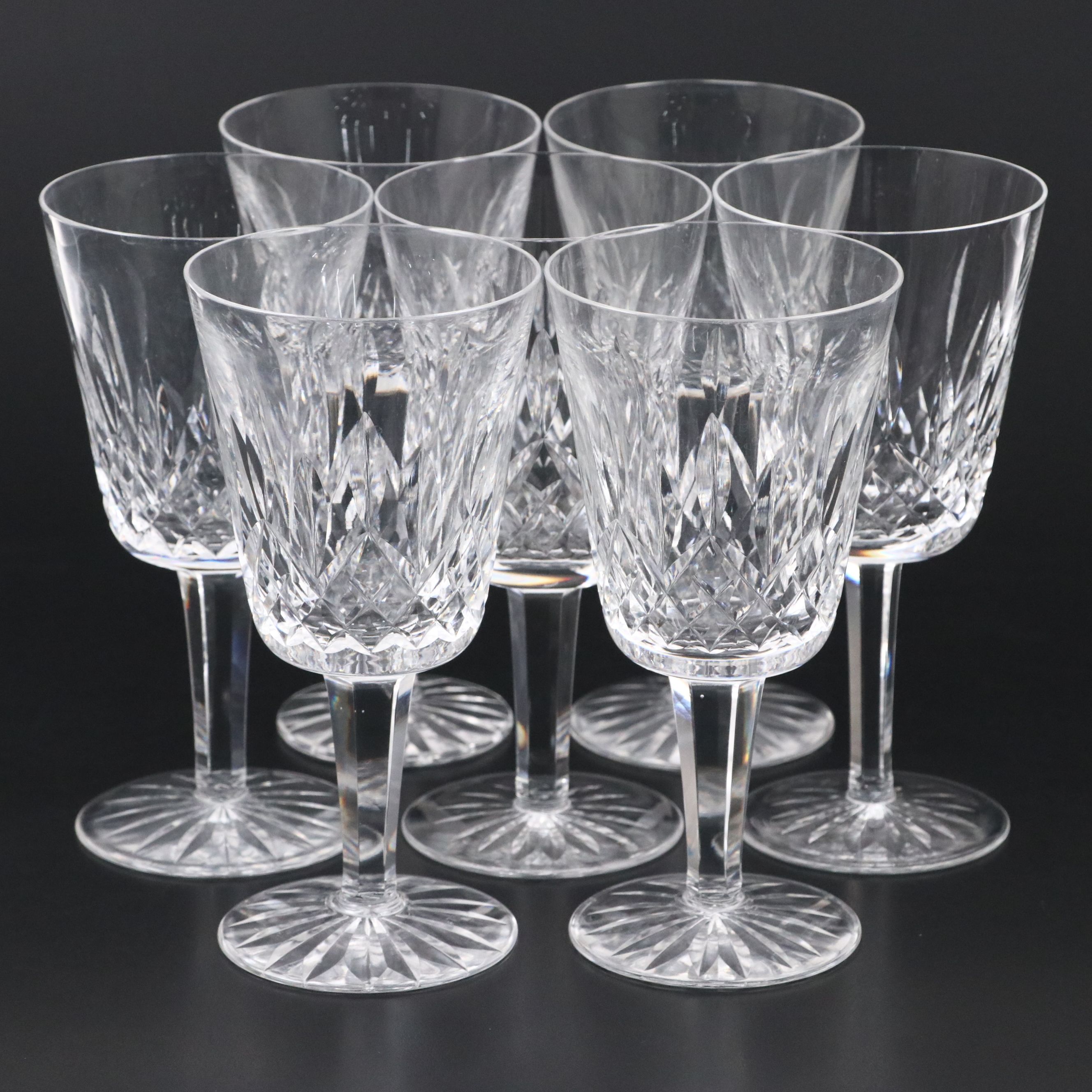 Waterford "Lismore" Crystal Water Glasses