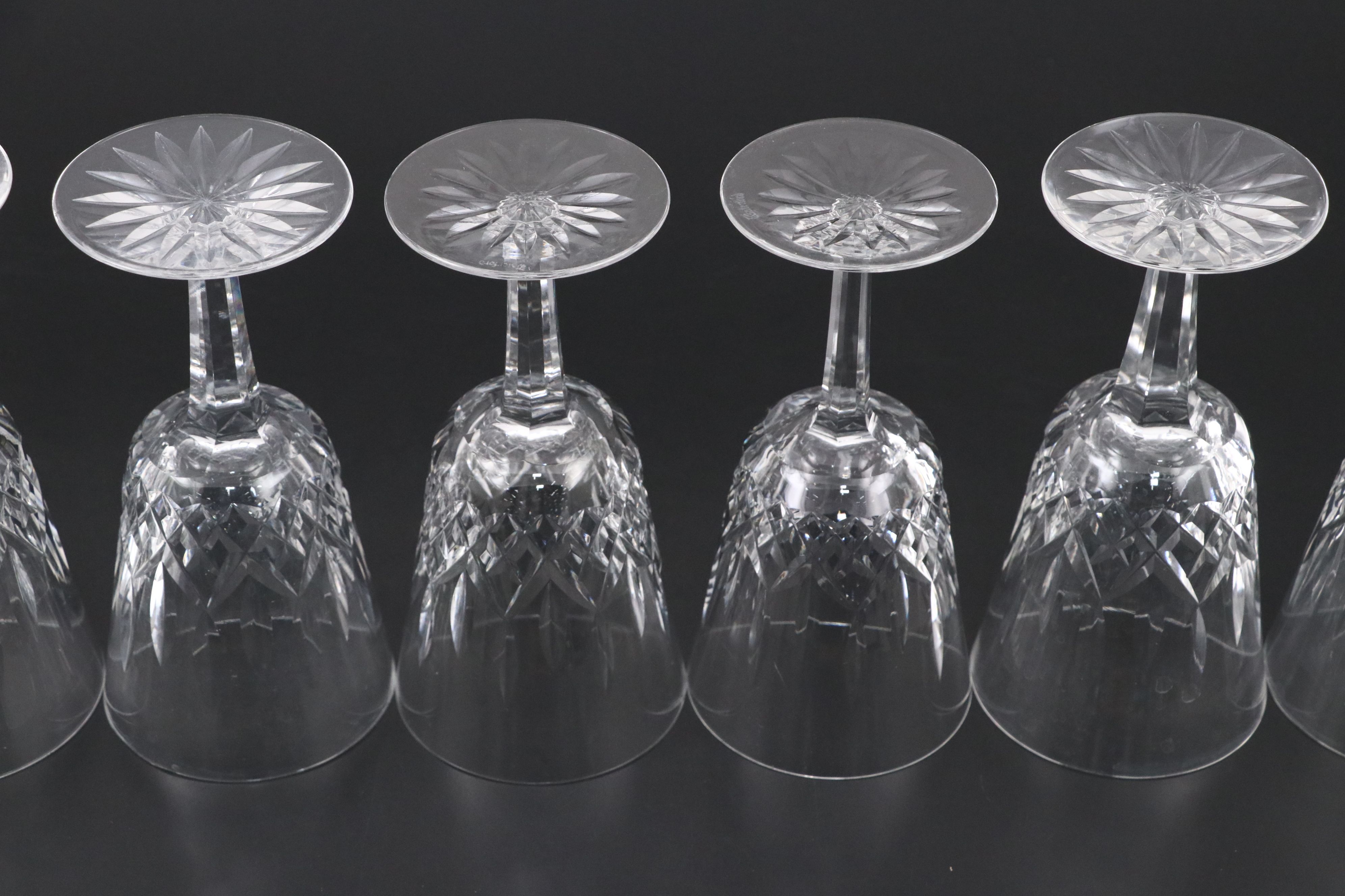 Waterford "Lismore" Crystal Water Glasses