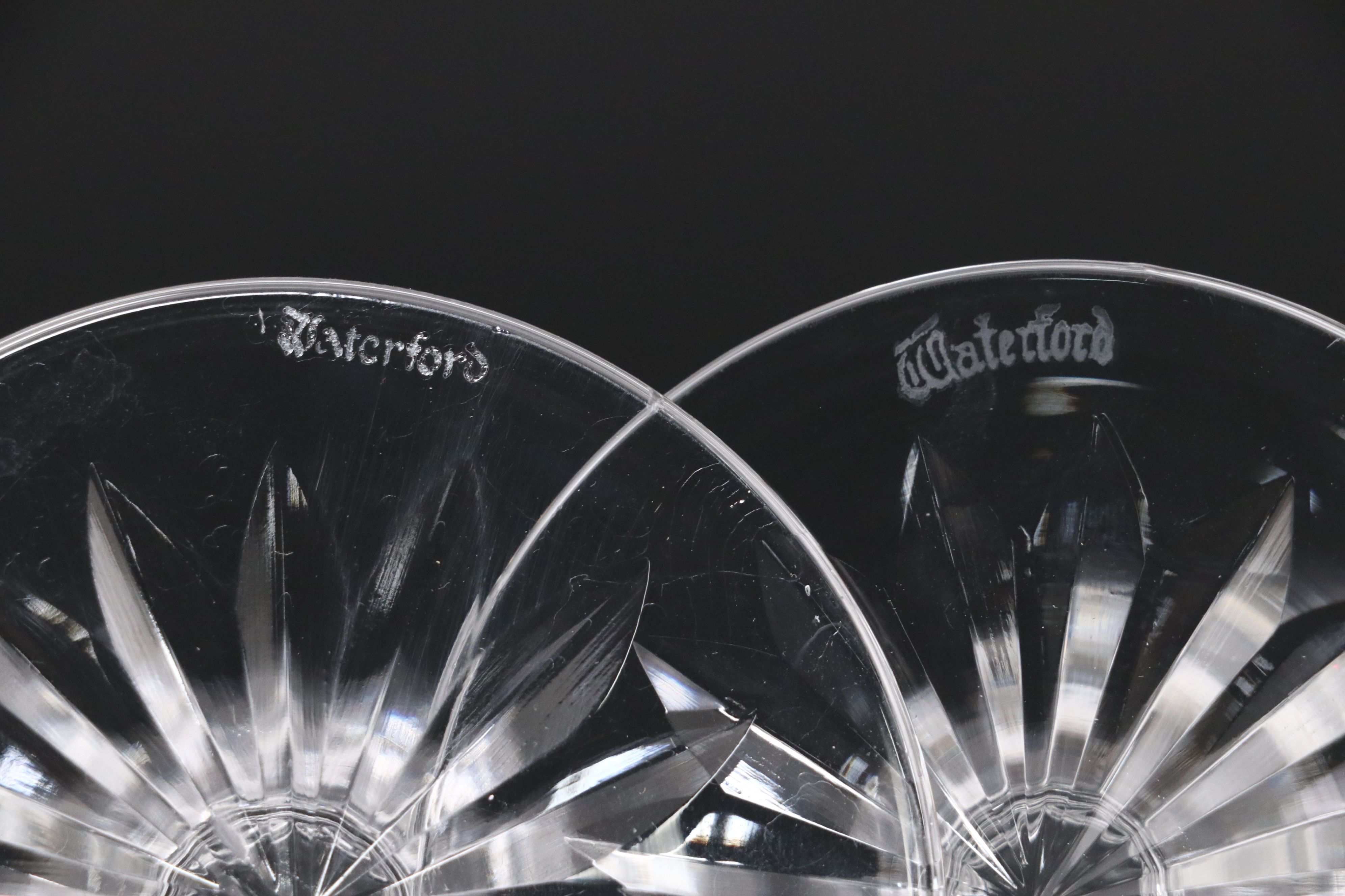 Waterford "Lismore" Crystal Water Glasses
