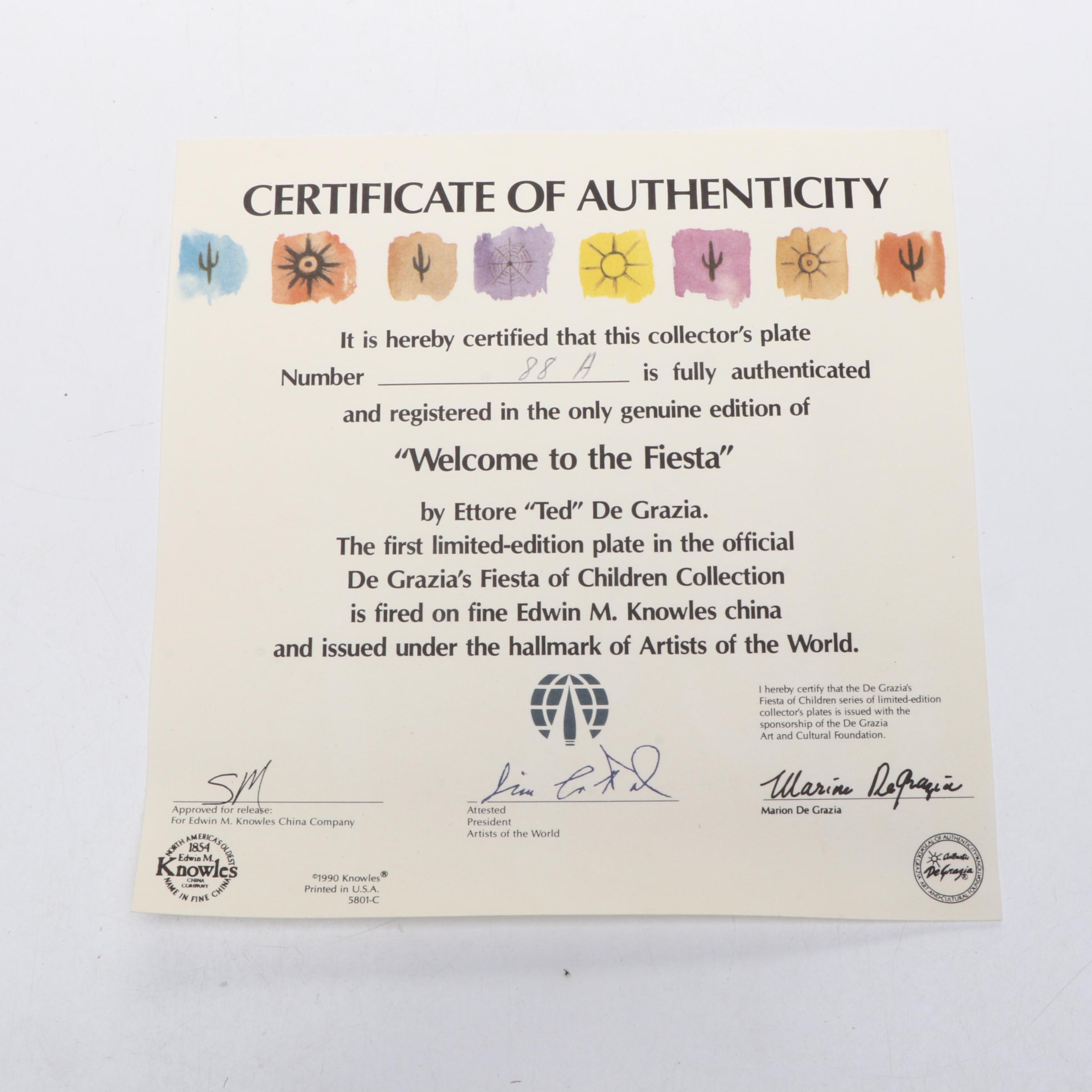 Limoges-Turgot "Durand's Children" and More Limited Edition Plates, 1980s