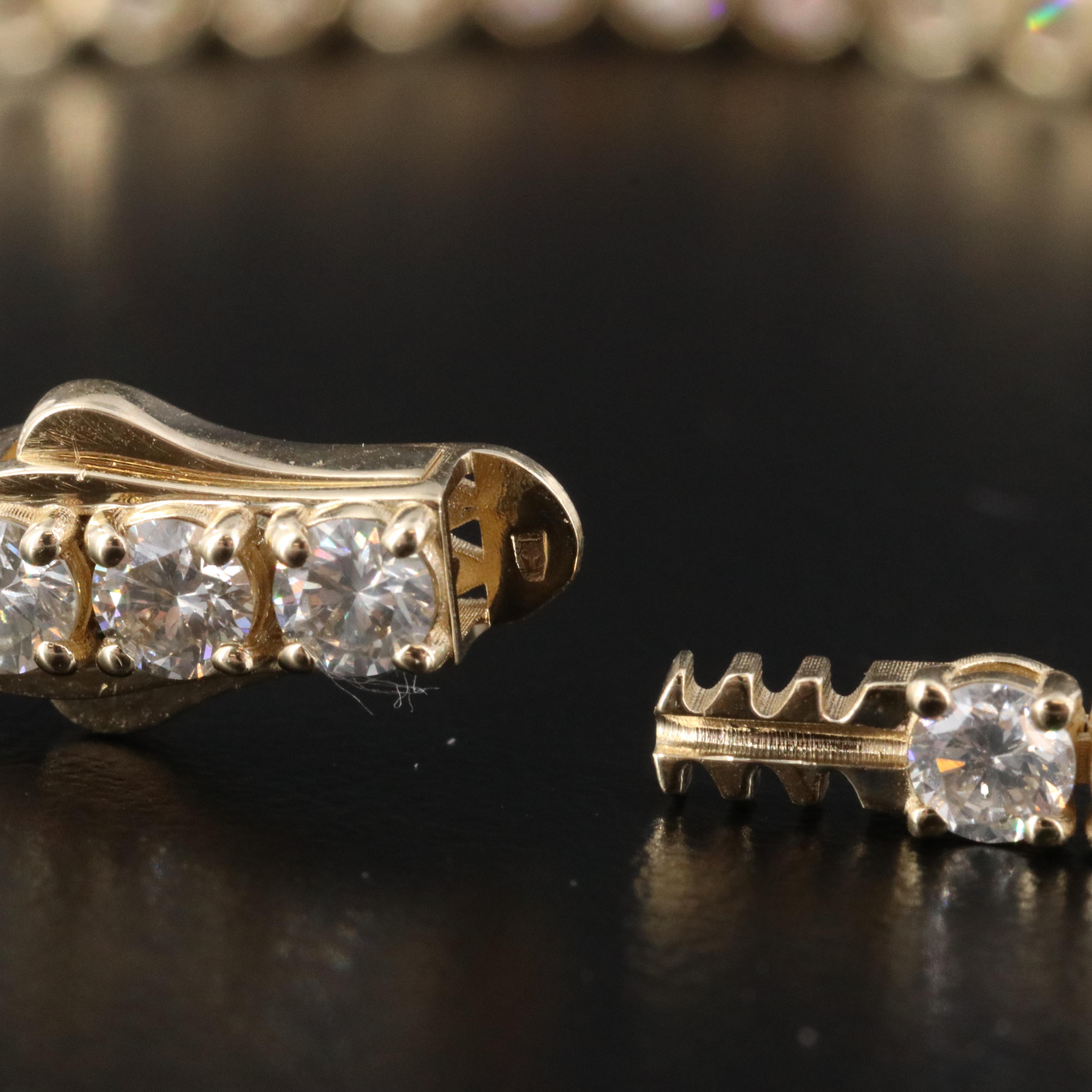 14K 7.07 CTW Diamond Line Bracelet with IGI Jewelry Report