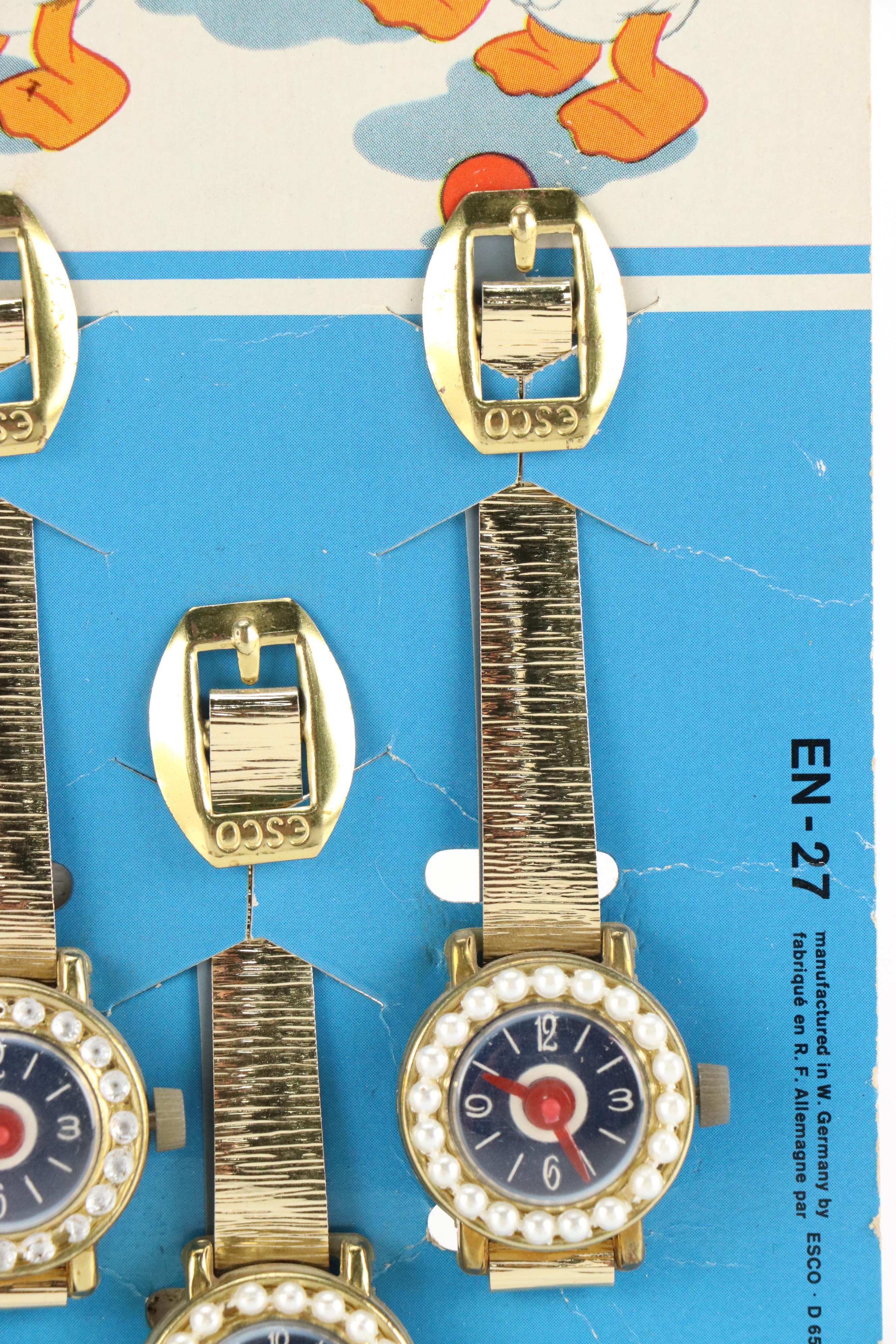Esco Walt Disney Wrist Watches, Mid to Late 20th Century