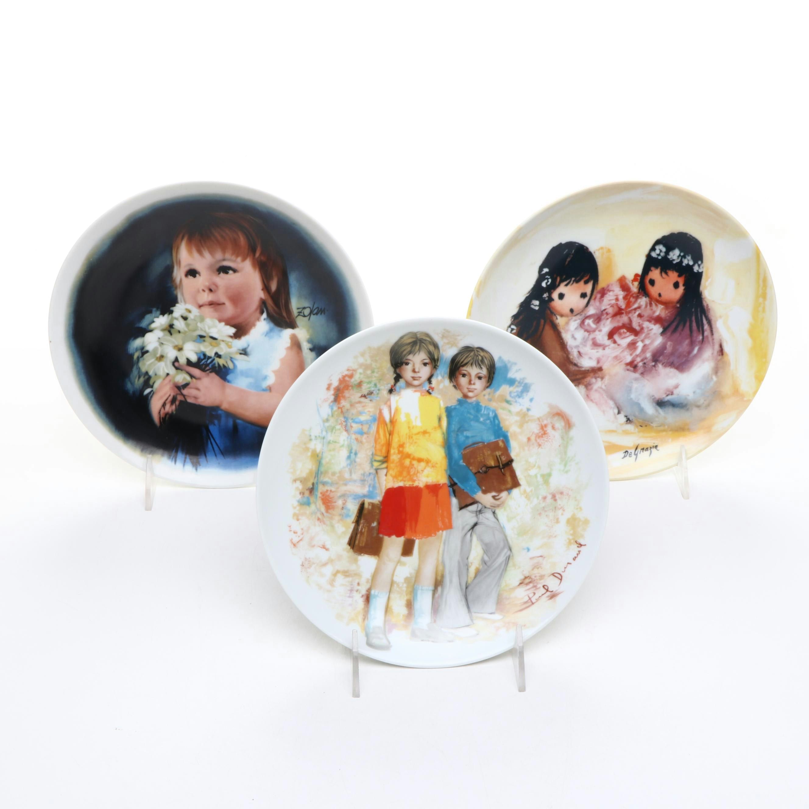 Limoges-Turgot "Durand's Children" and More Limited Edition Plates, 1980s