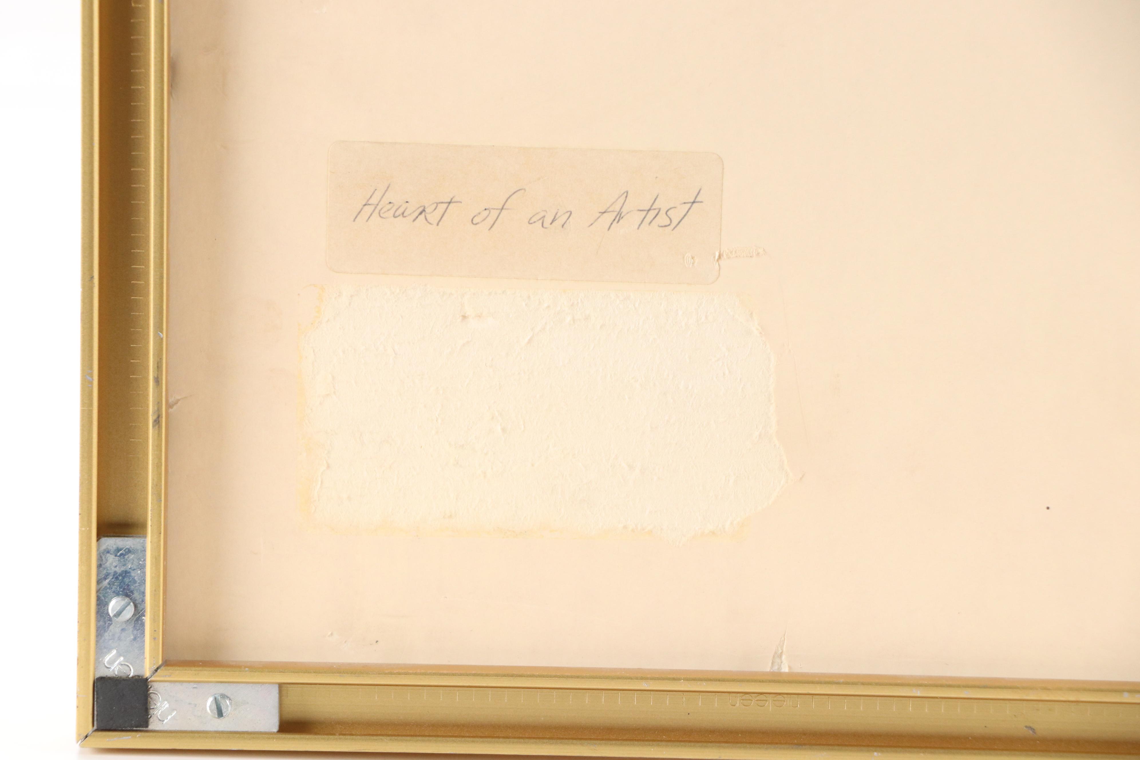 Whimsical Watercolor Painting "Heart of an Artist"