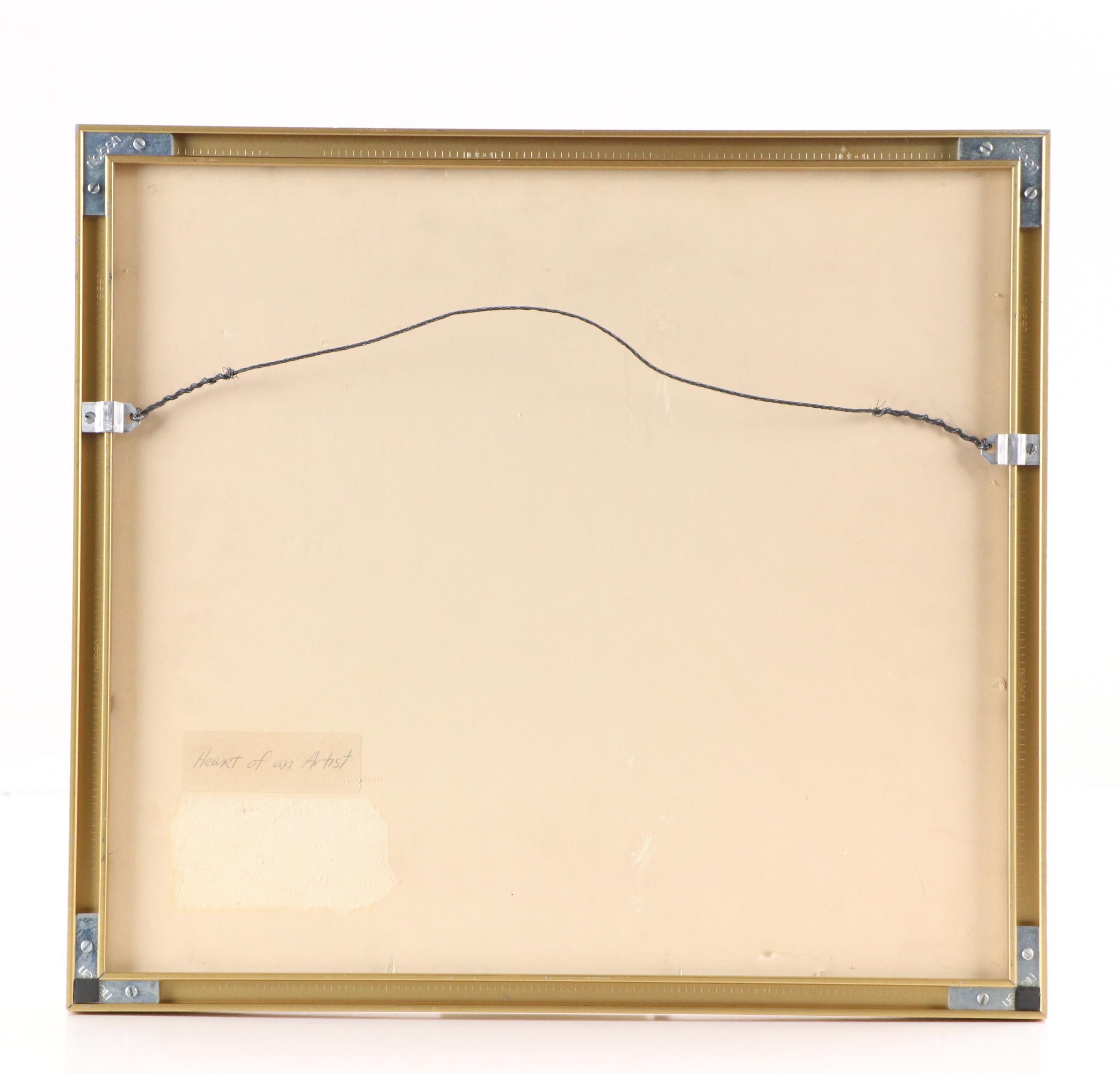 Whimsical Watercolor Painting "Heart of an Artist"