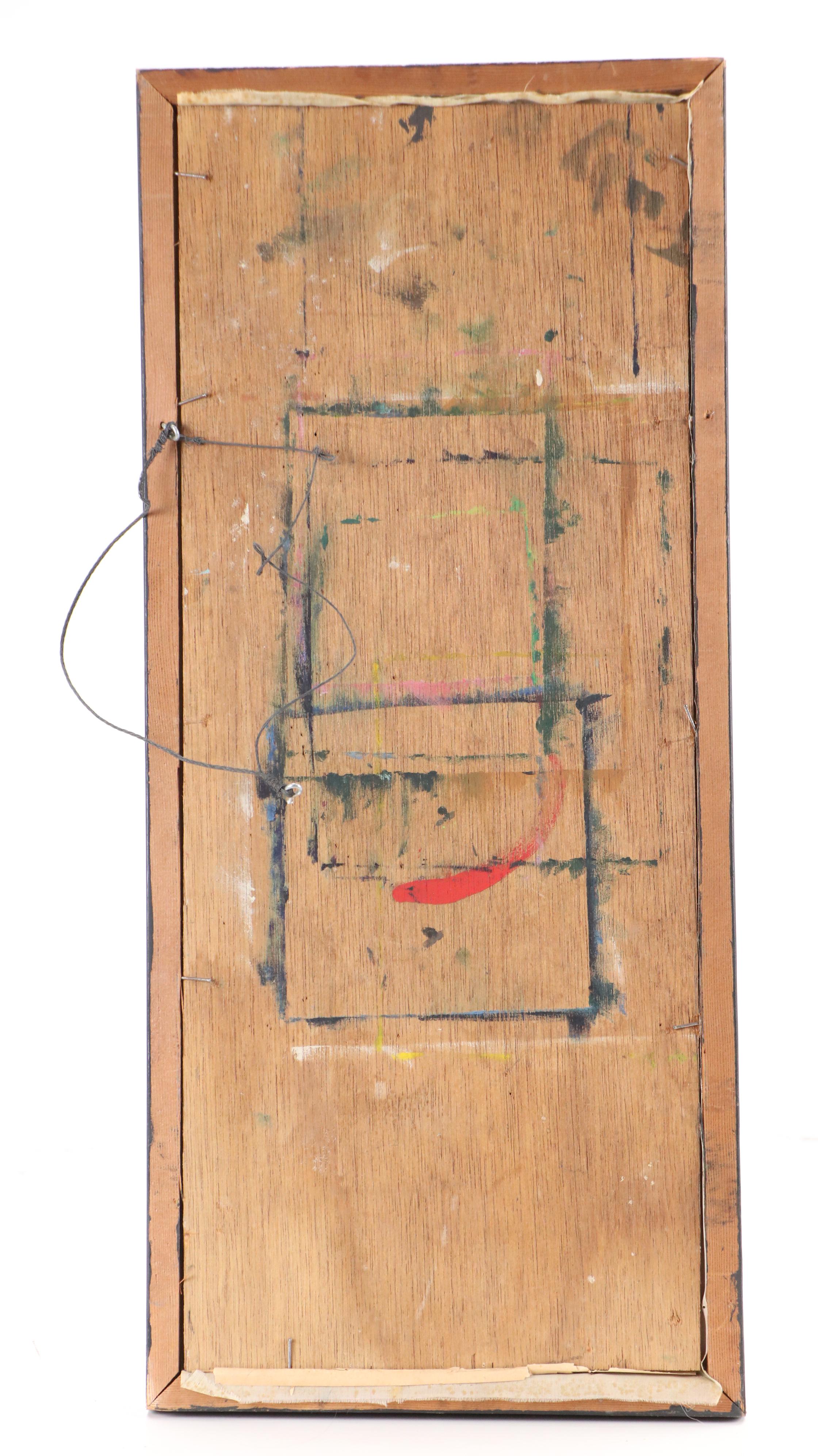 Chinese Mountainous Village Landscape Watercolor Painting on Silk, Mid-20th C.