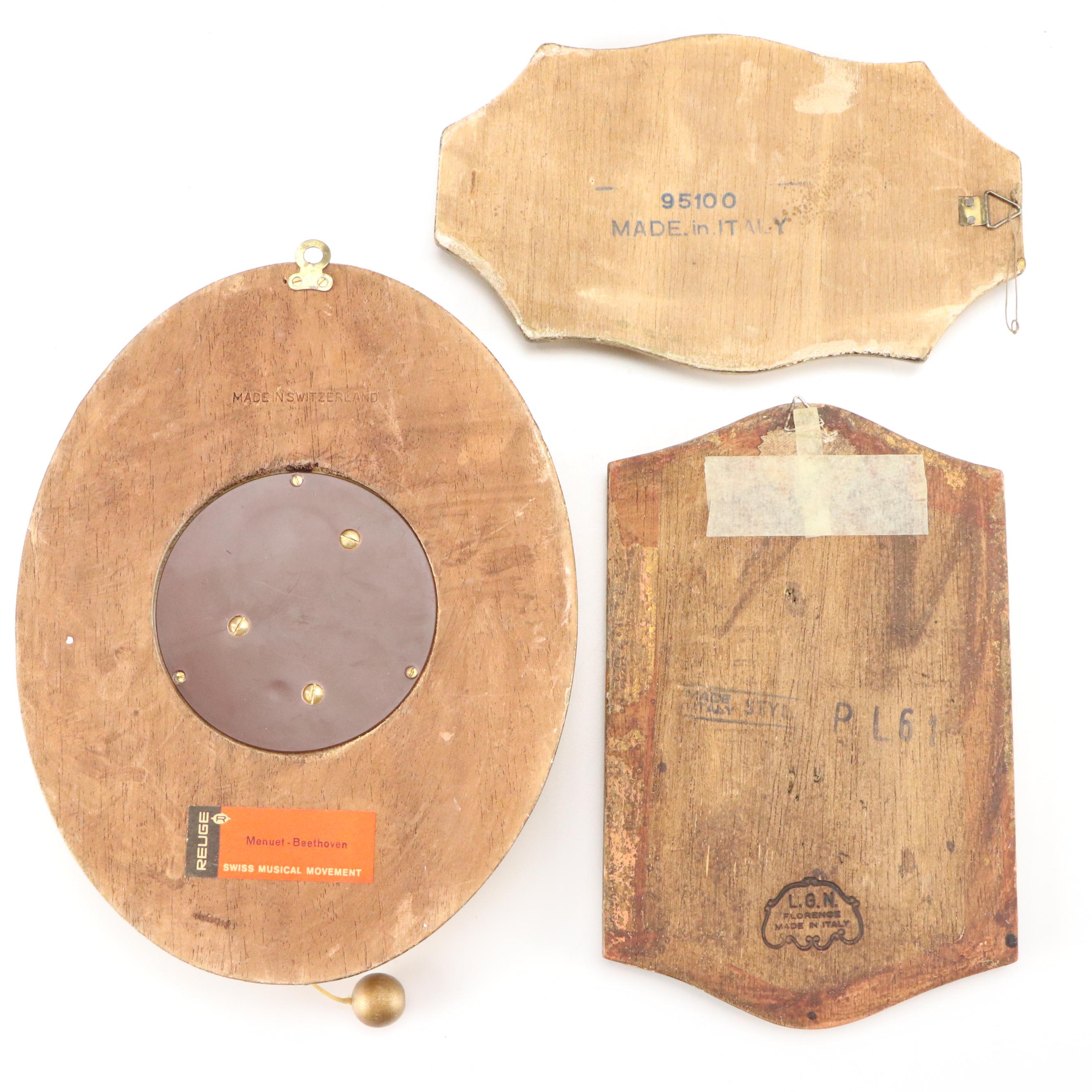 Florentine Gilt Miniature Dresser Jewelry Boxes and Other Italian Wood Décor