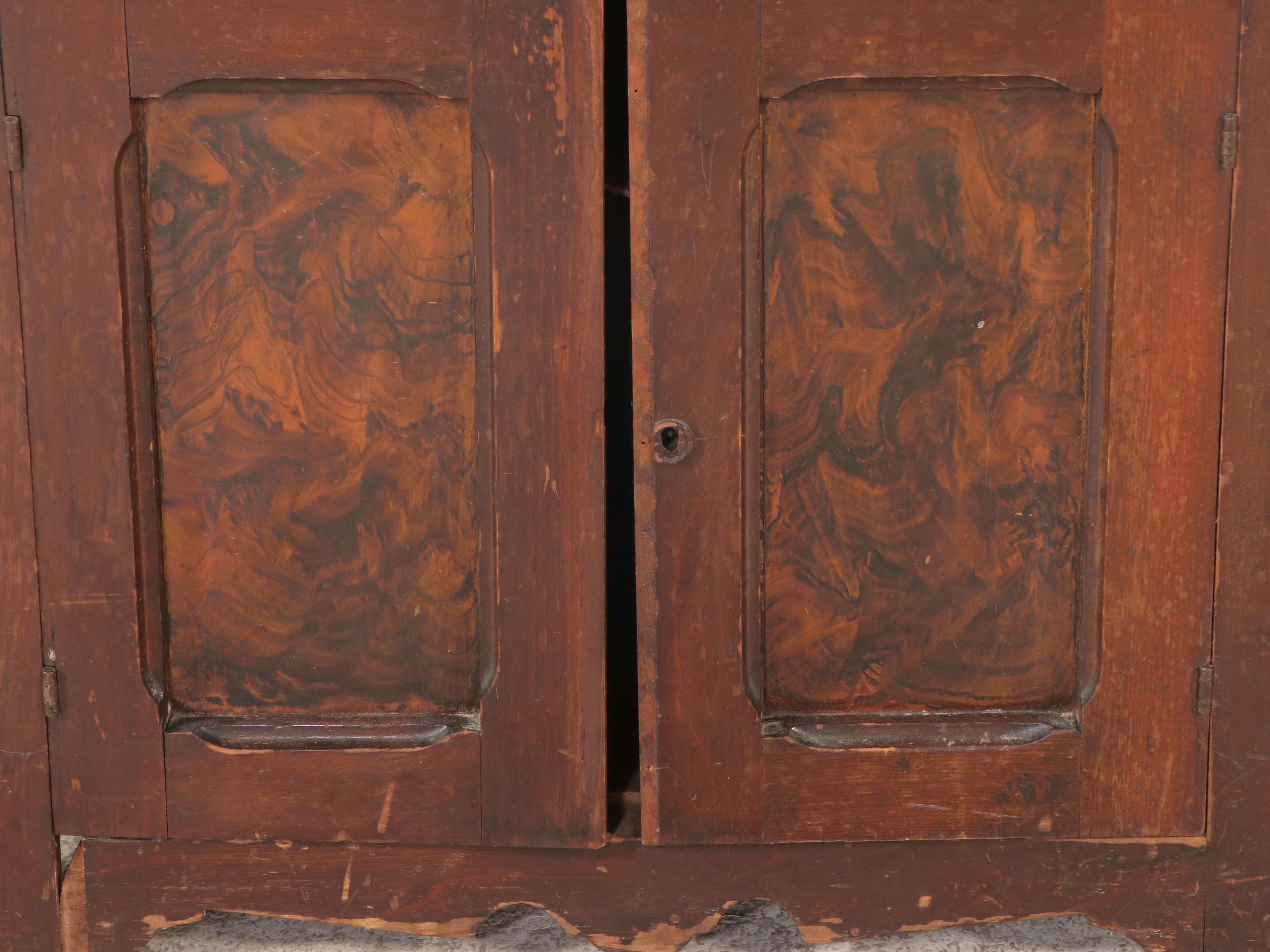 Antique Victorian Mahogany Washstand with Marble Top