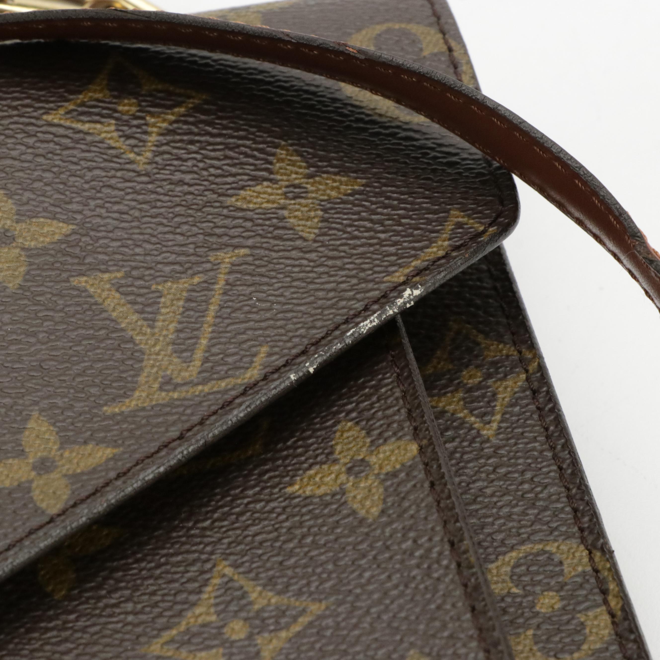 Louis Vuitton Monceau 28 Two-Way Handbag in Monogram Canvas and Leather