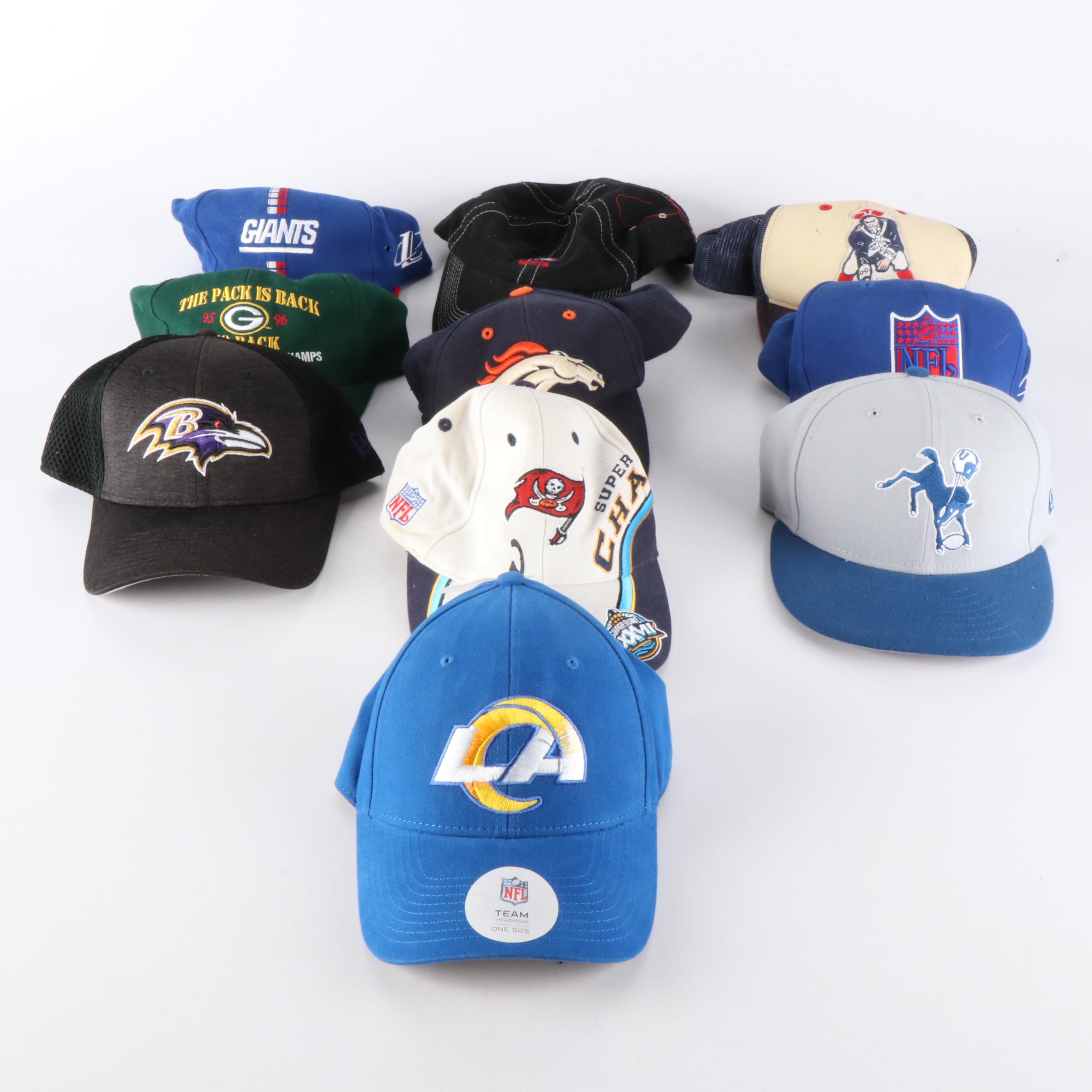 Baltimore Ravens, New York Giants, Denver Broncos, and More Football Hats