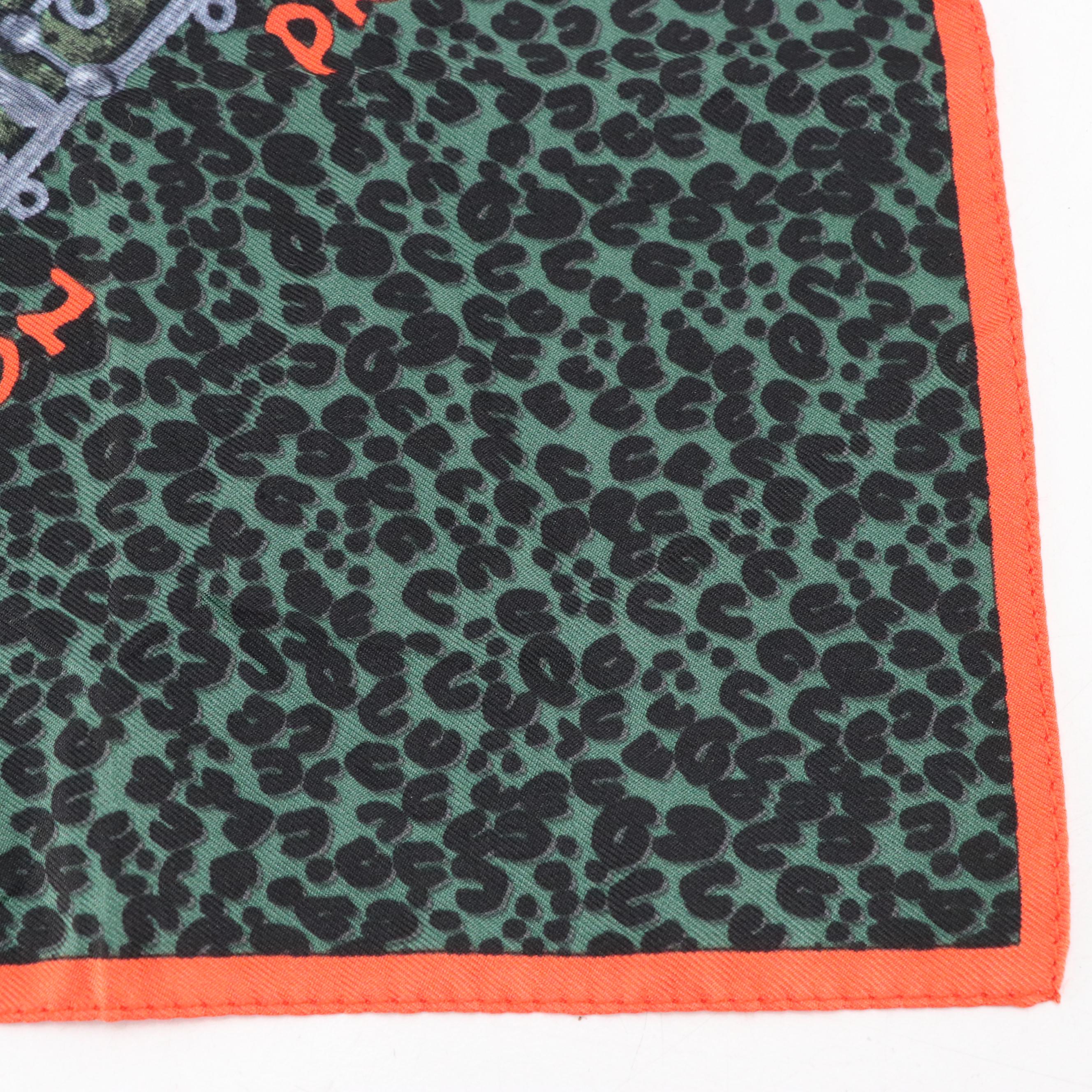 Louis Vuitton X Stephen Sprouse Leopard Printed Pocket Square
