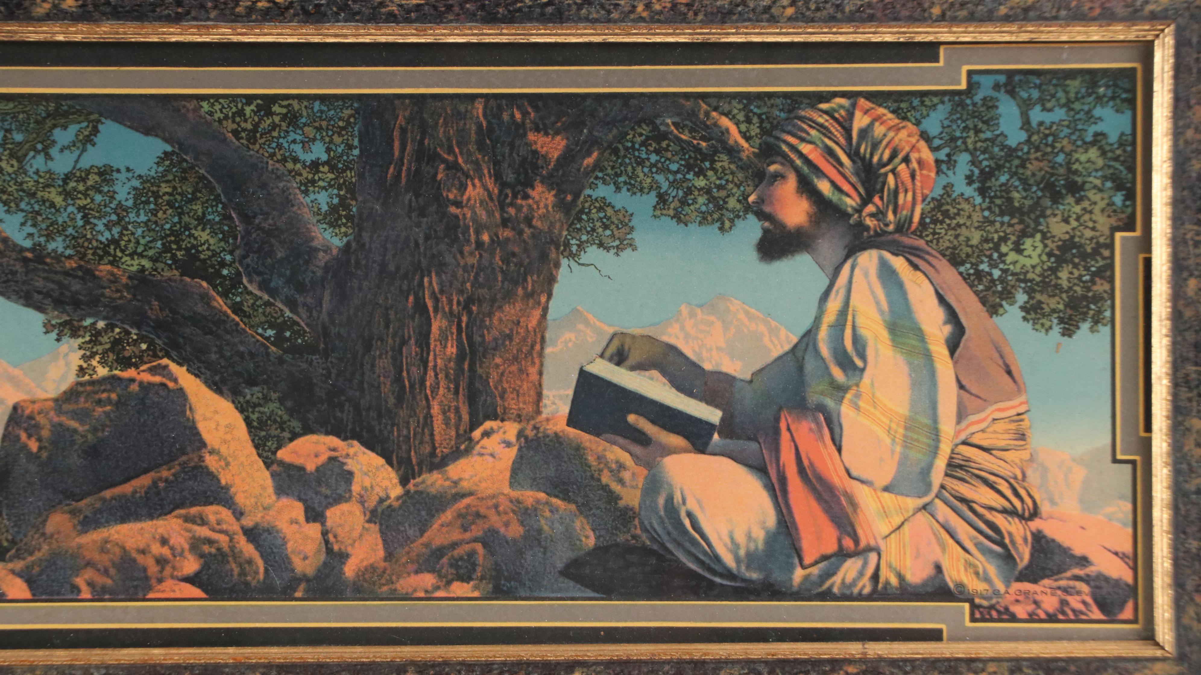 Maxfield Parrish Offset Lithograph "Rubaiyat," 1917