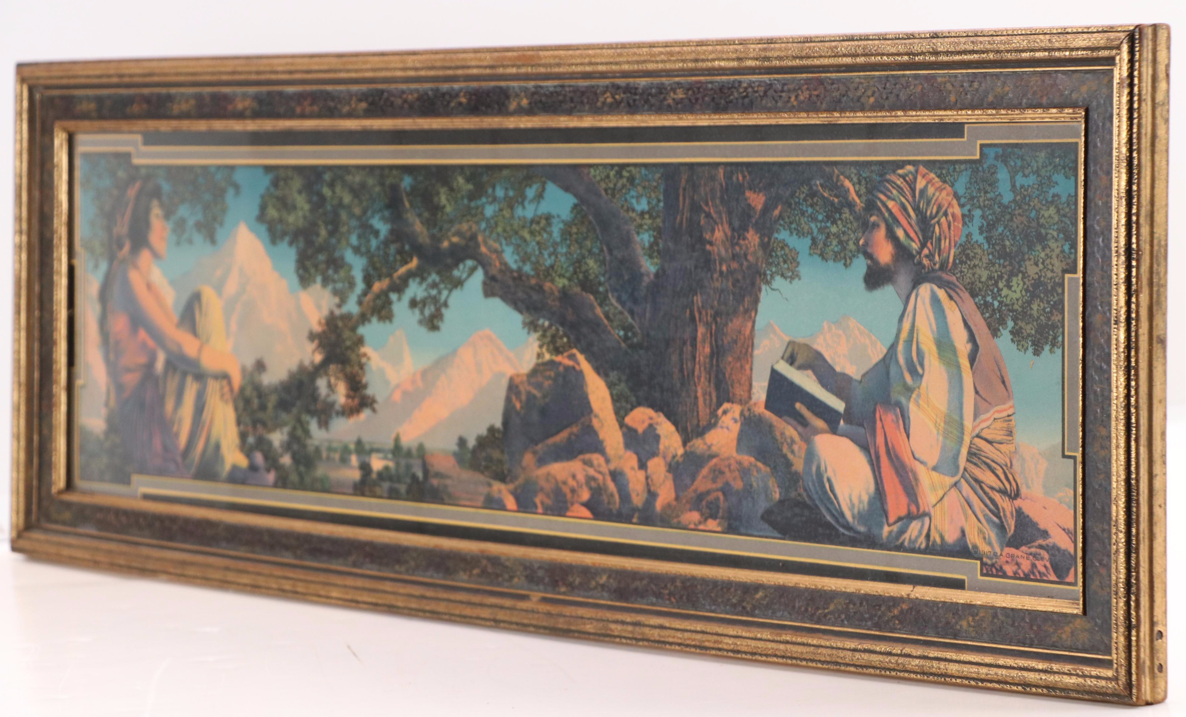 Maxfield Parrish Offset Lithograph "Rubaiyat," 1917