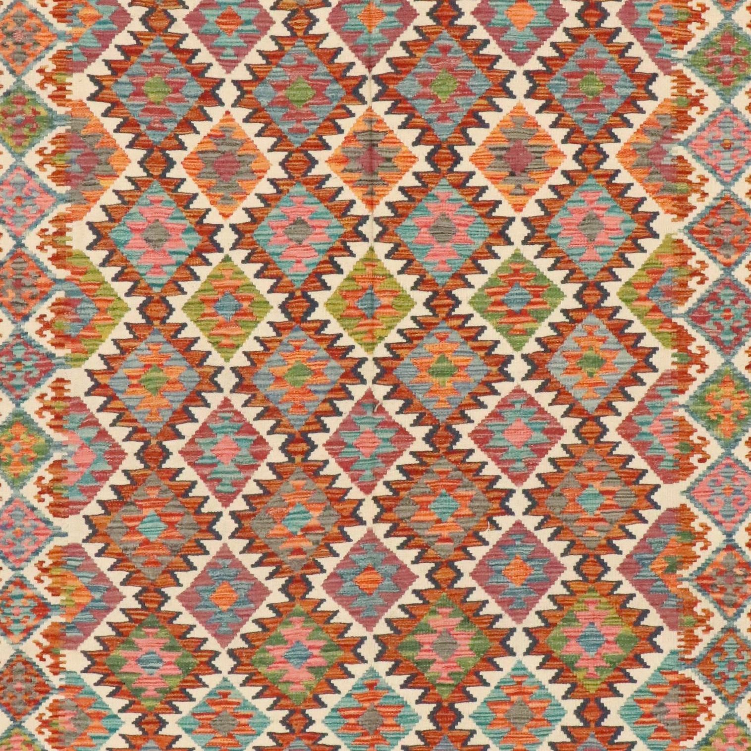 4'10 x 7'1 Handwoven Pakistani Kilim Area Rug