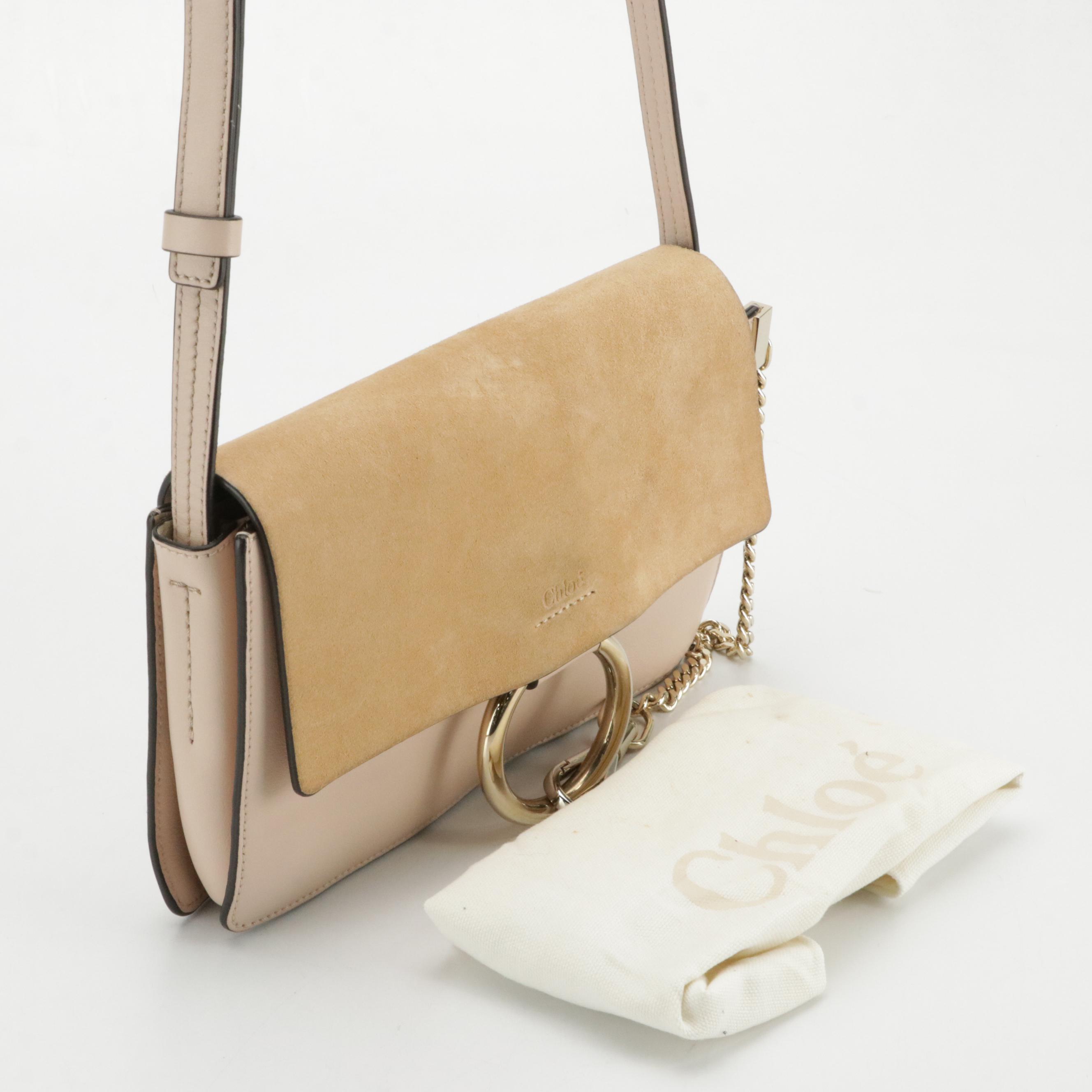 Chloé Suede and Leather Faye Crossbody Bag