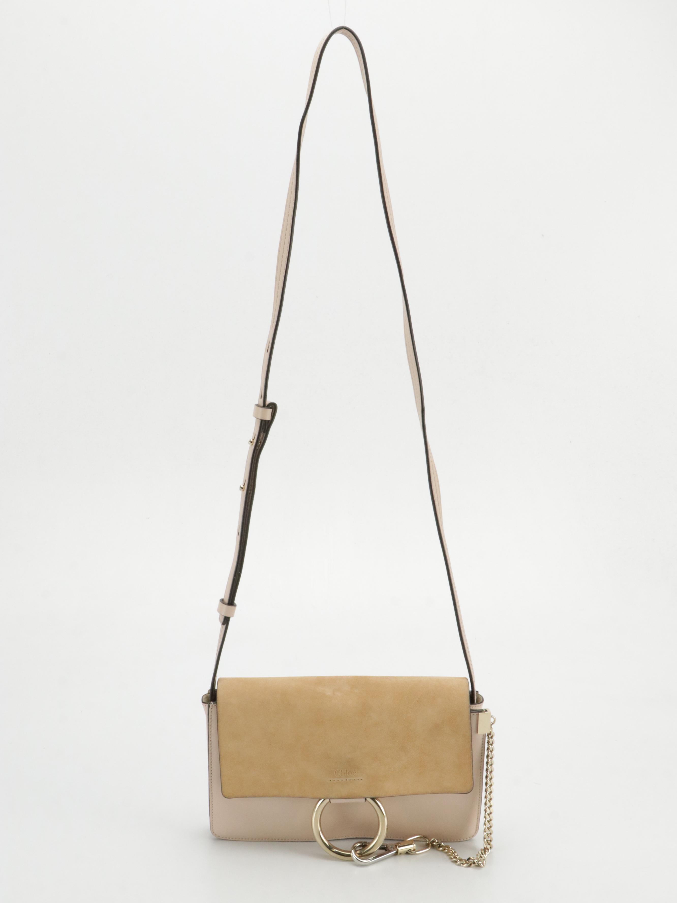 Chloé Suede and Leather Faye Crossbody Bag