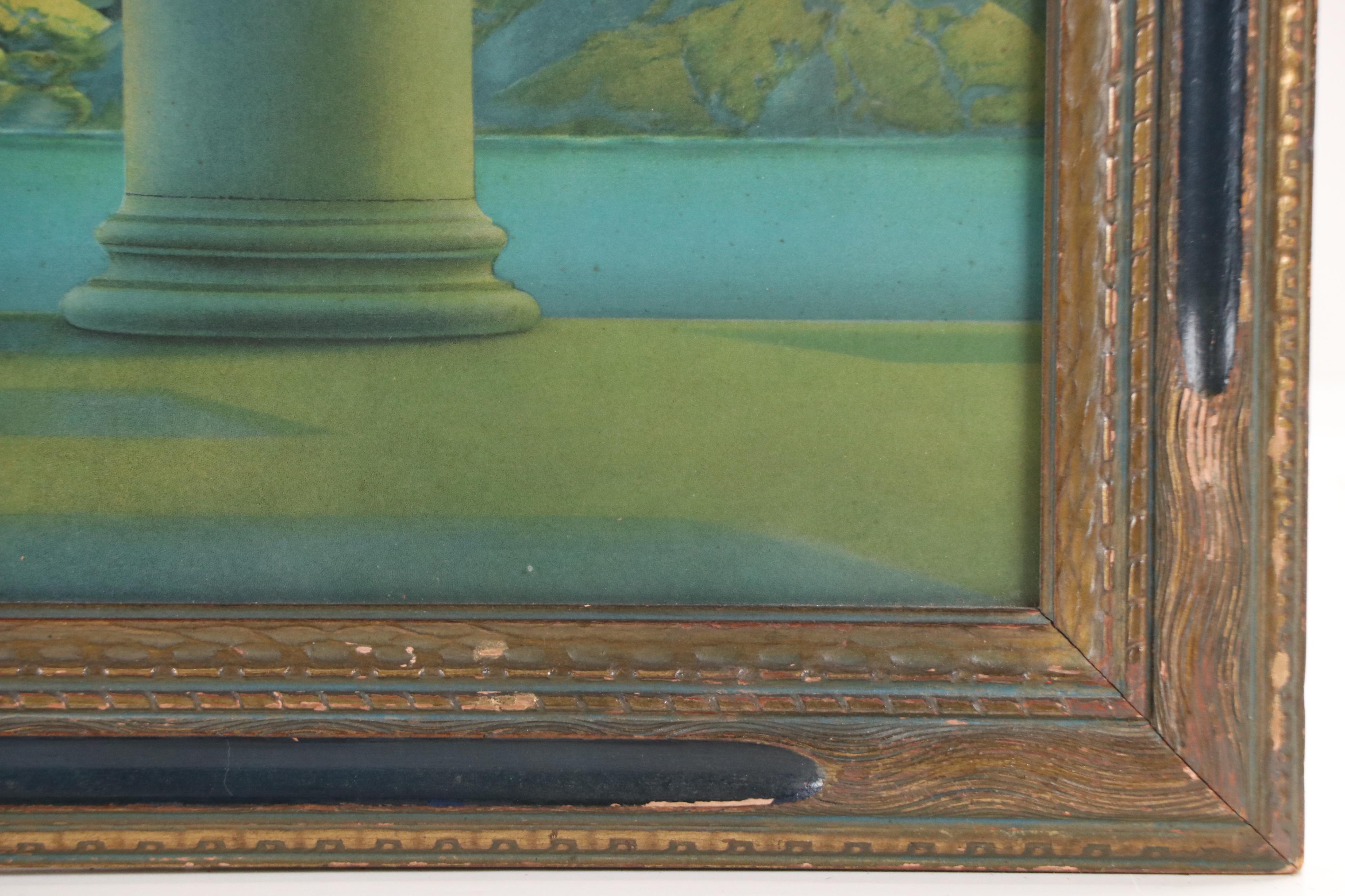 Maxfield Parrish Chromolithograph "Daybreak," Circa 1920