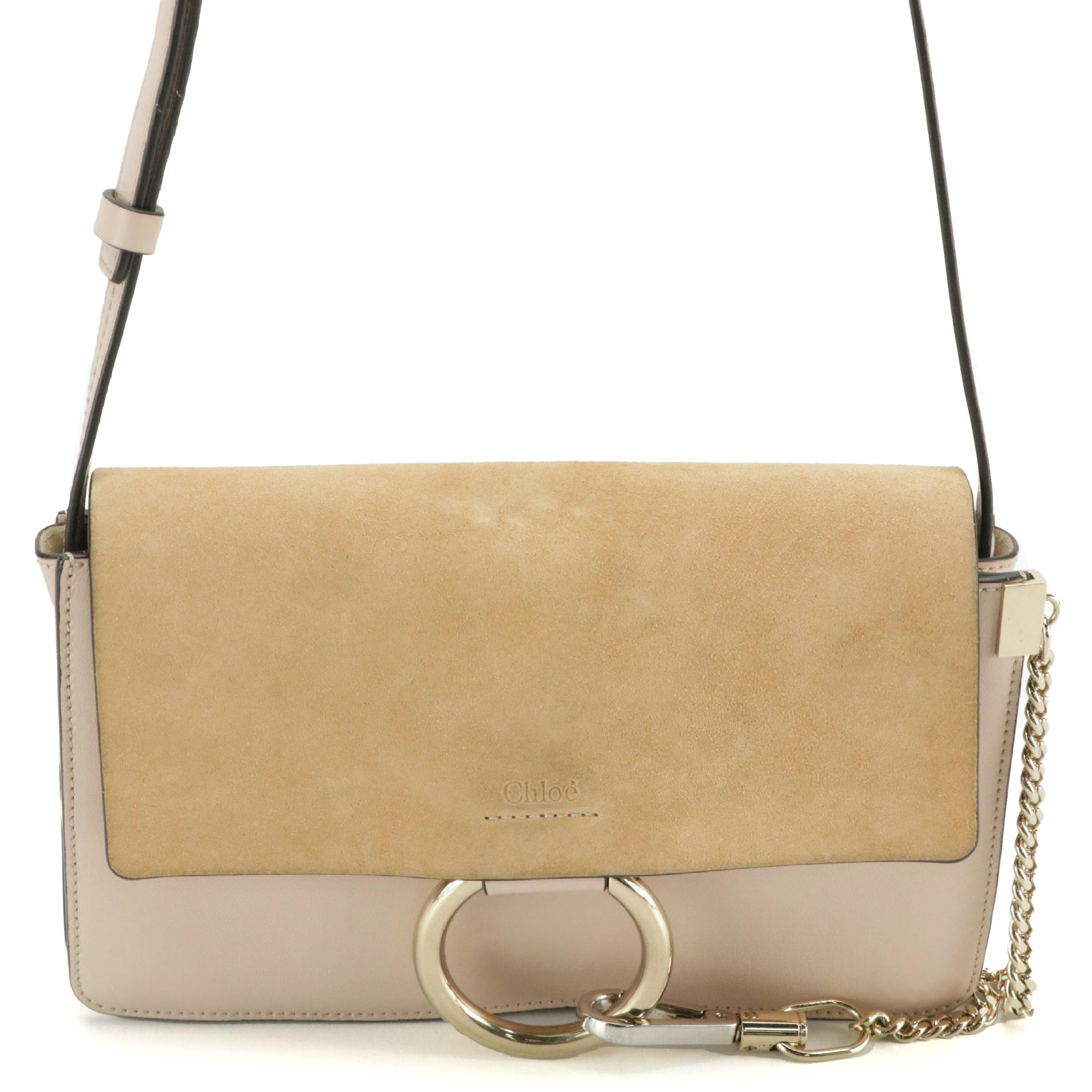 Chloé Suede and Leather Faye Crossbody Bag