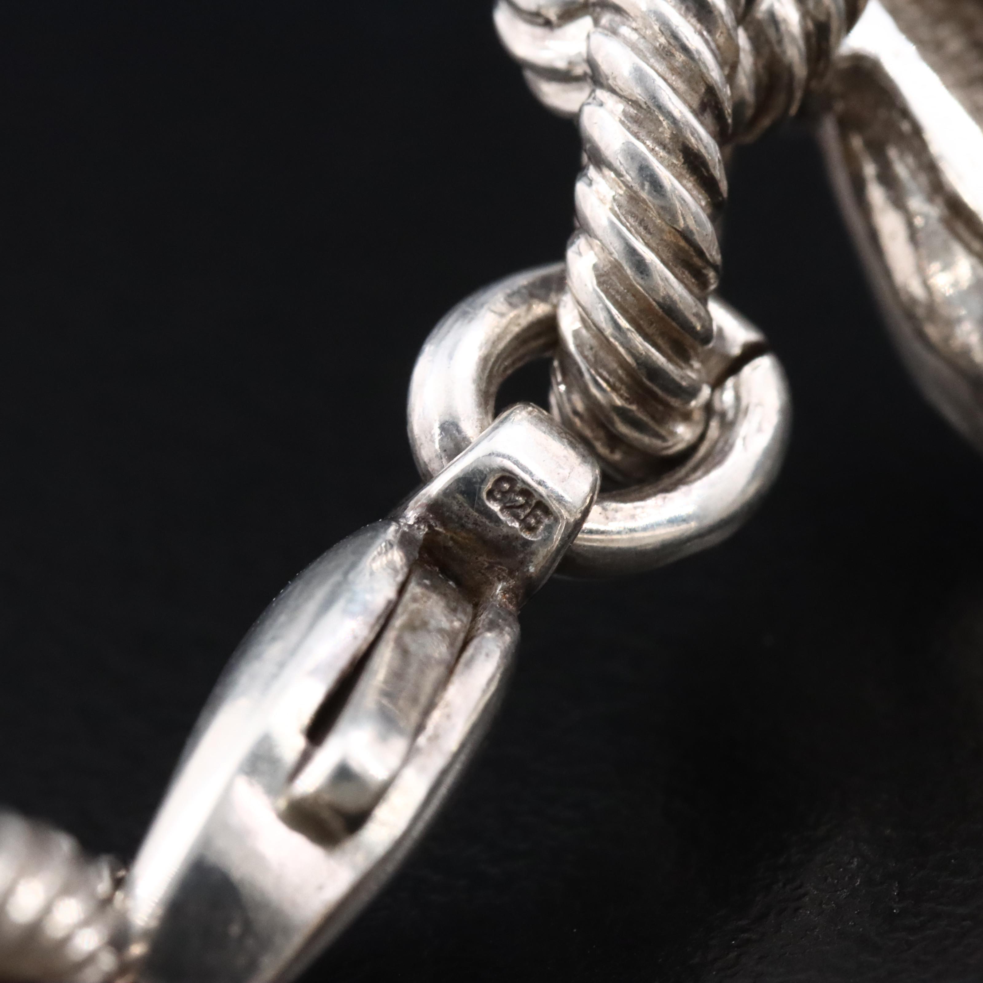 Sterling Sapphire Bracelet with 14K Yellow Gold Accents