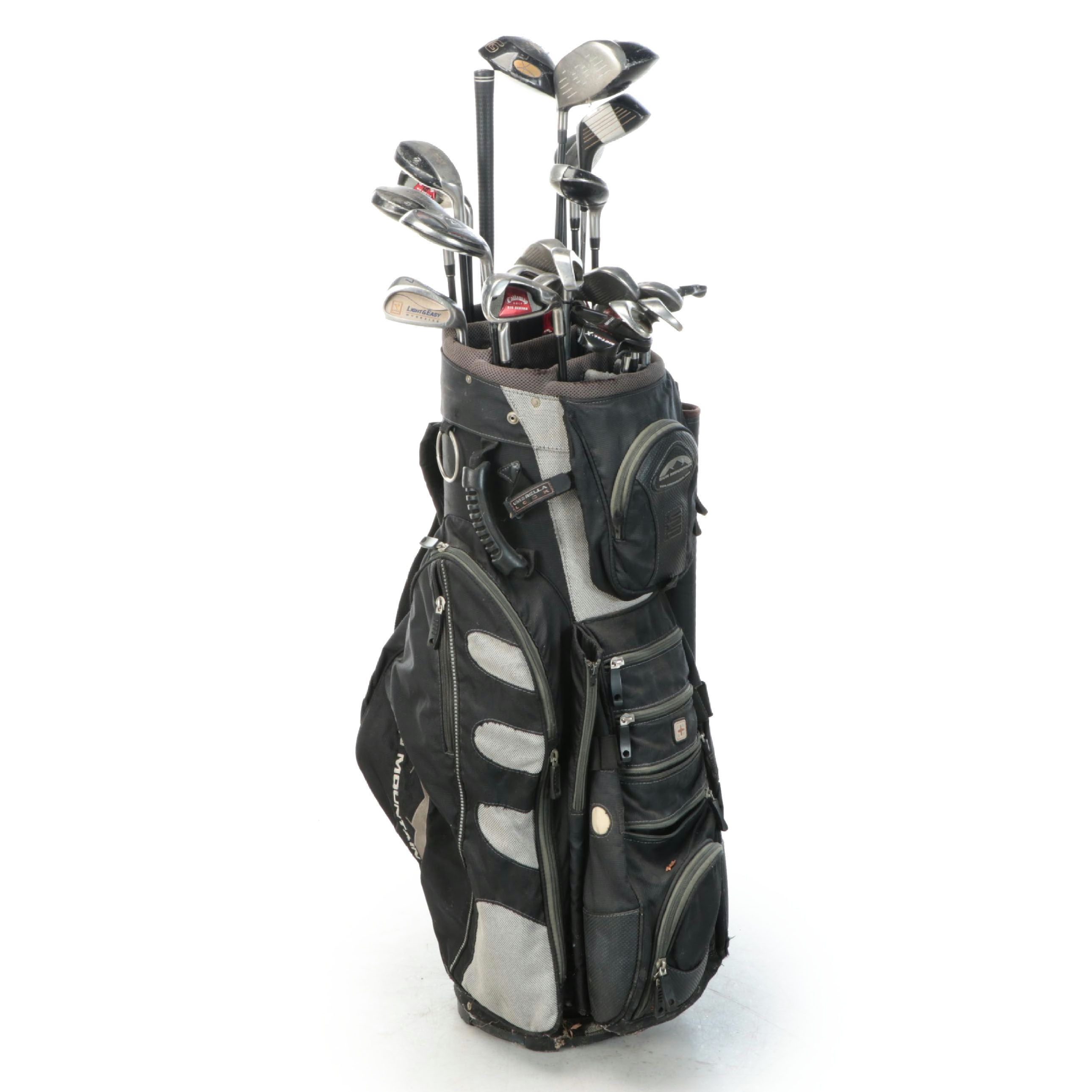 Sun Mountain Golf Bag with Callaway, Ping, and Odyssey Men's Golf Clubs