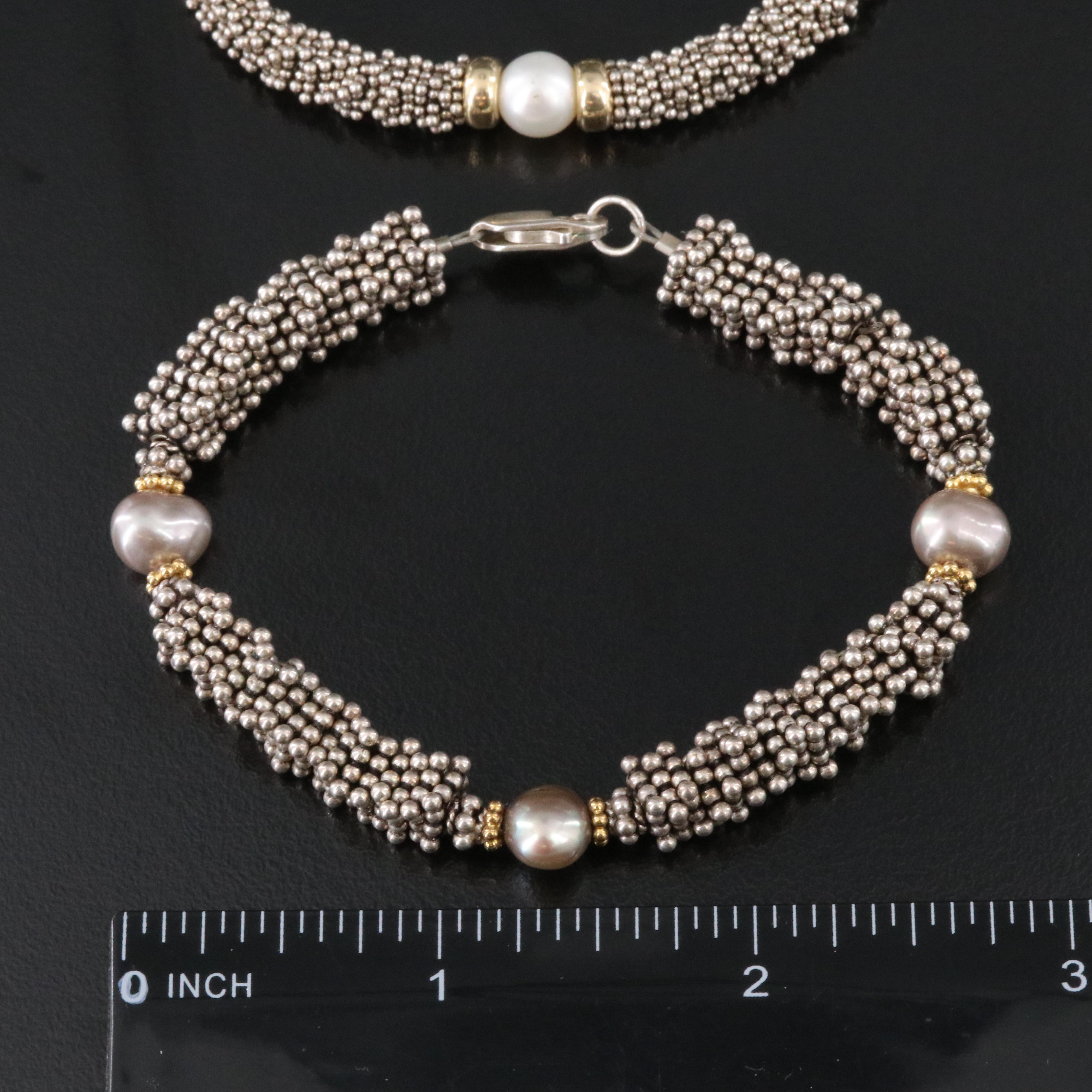 Sterling Pearl Bracelets