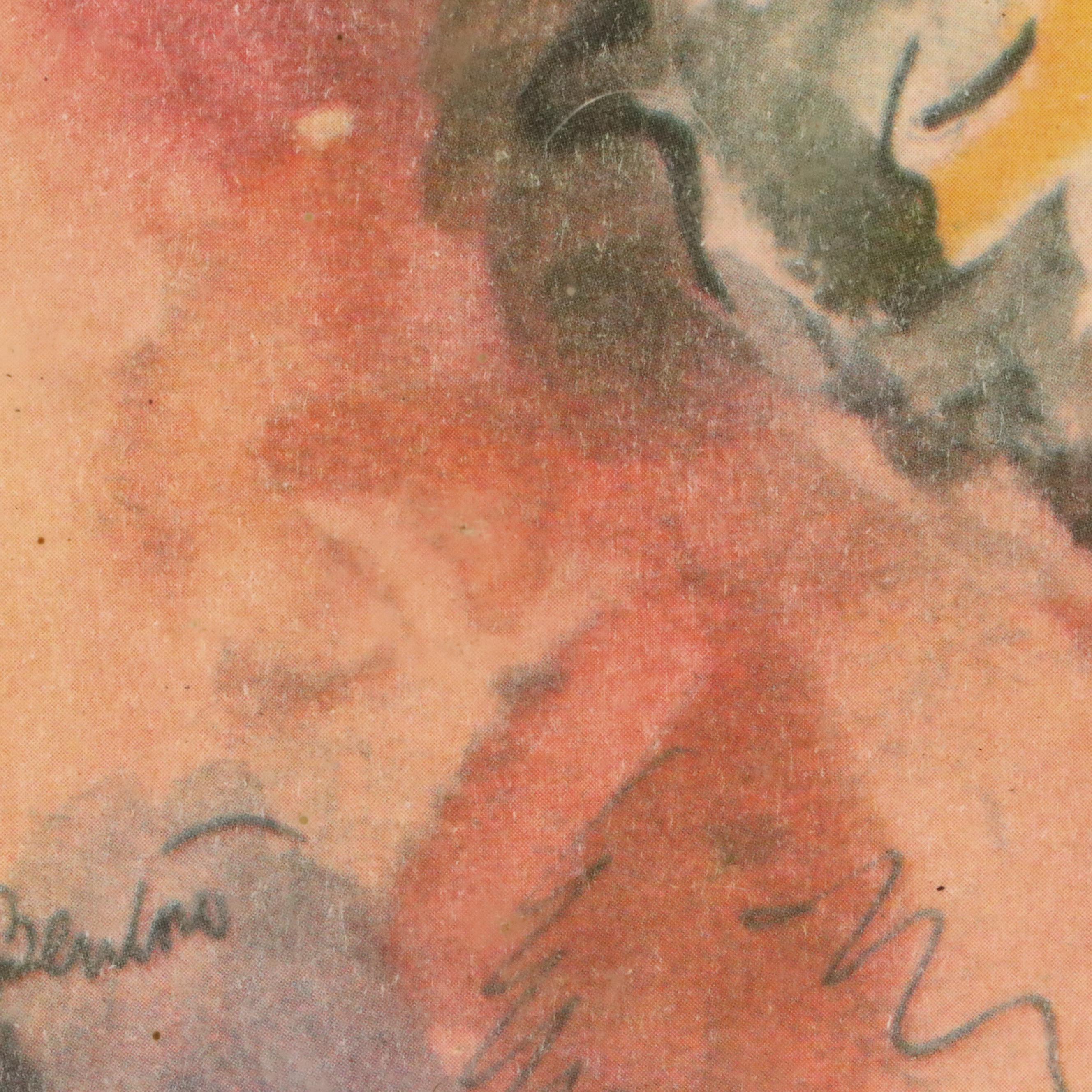 Thomas Hart Benton Designed Offset Lithograph "Cotton Pickers - Georgia"