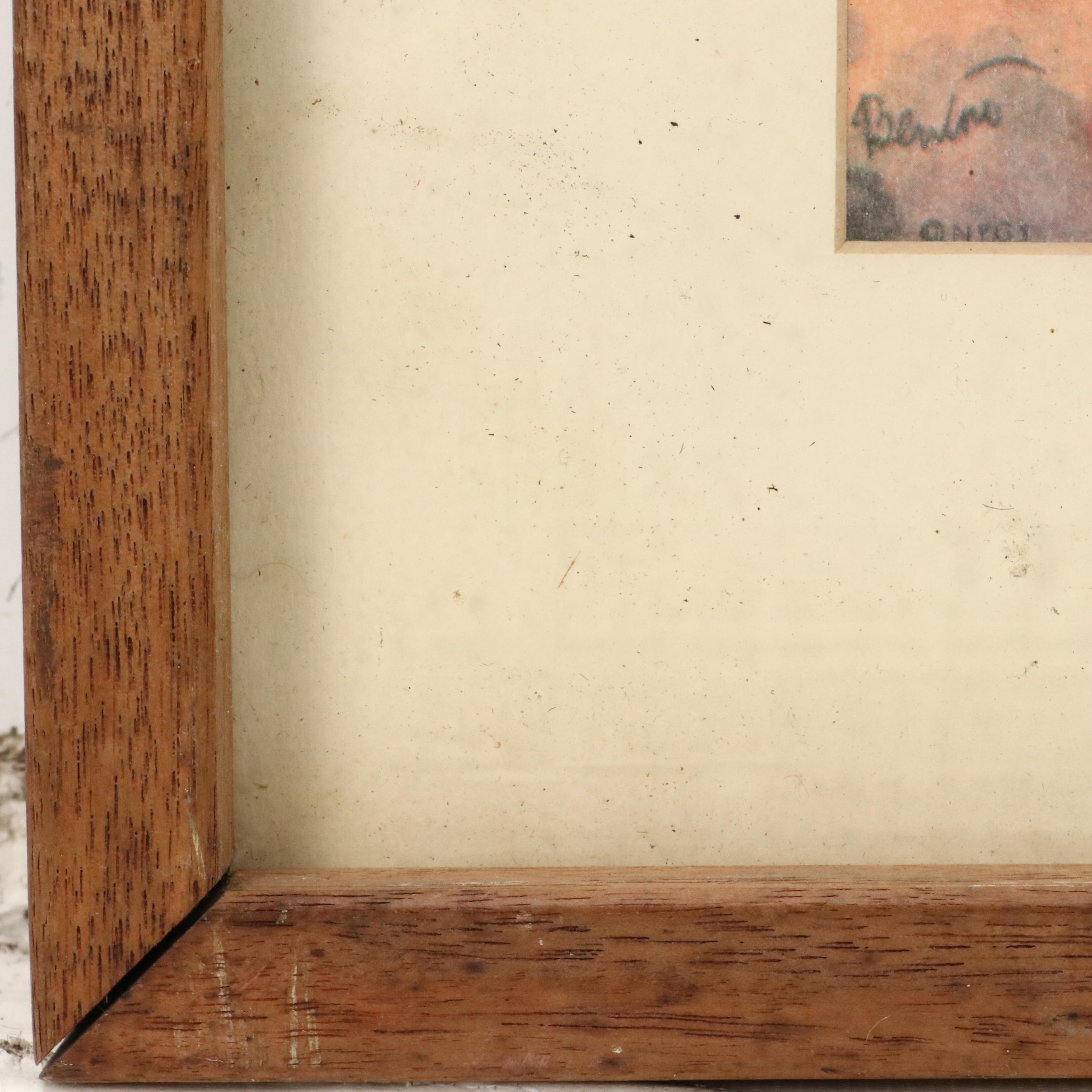 Thomas Hart Benton Designed Offset Lithograph "Cotton Pickers - Georgia"