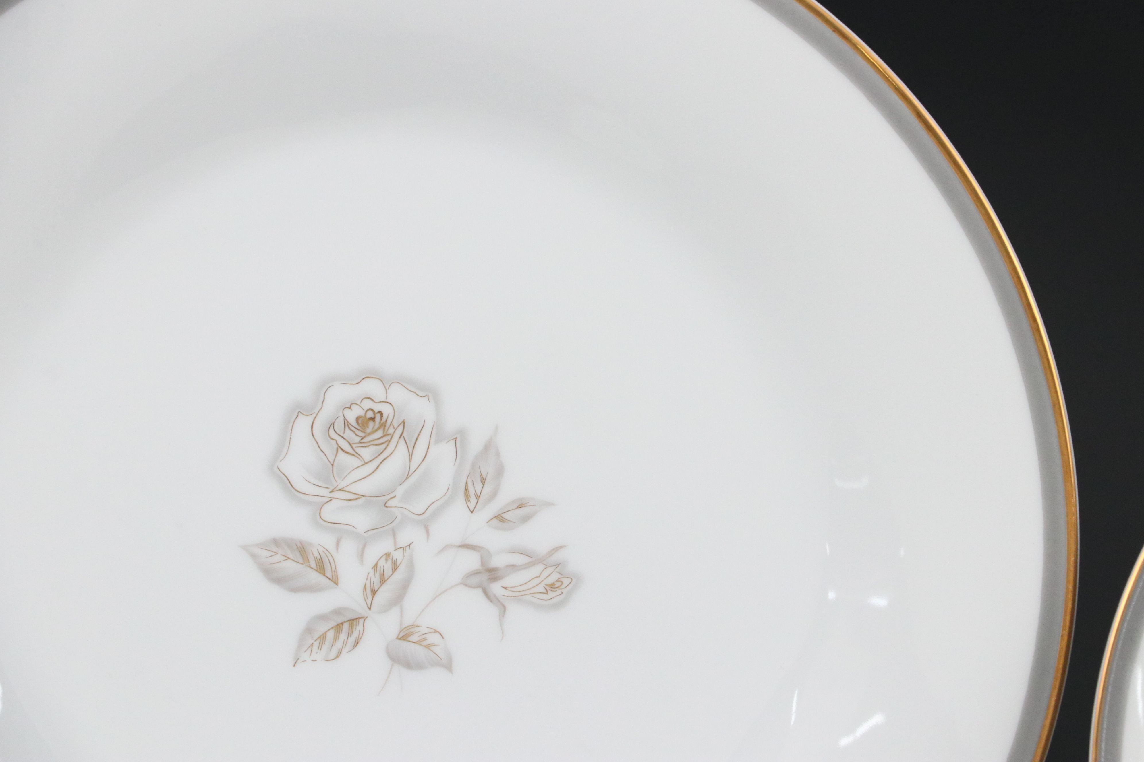 Noritake "Blair Rose" China Dinnerware with Fabric Cases, 1962 - 1970