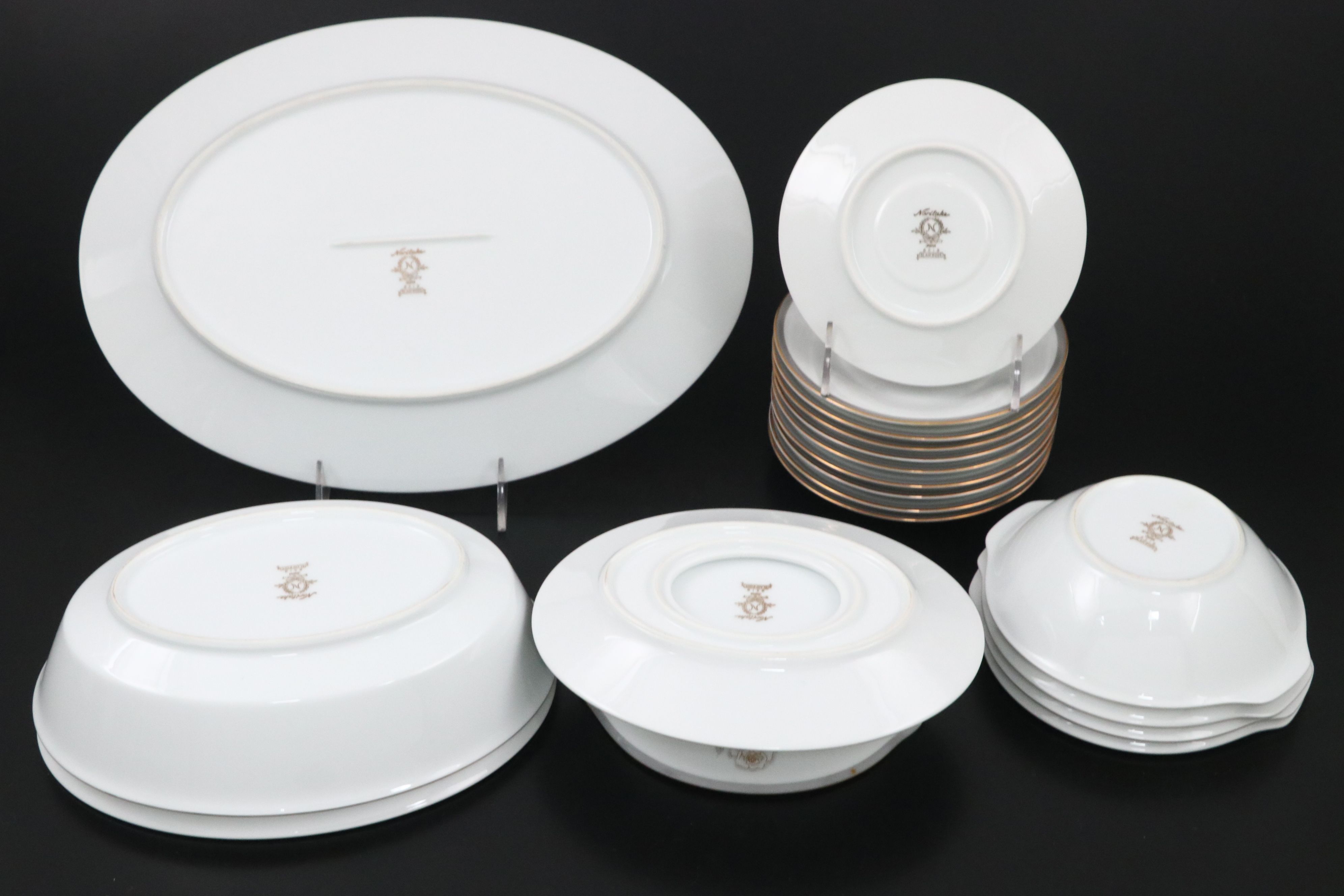 Noritake "Blair Rose" China Dinnerware with Fabric Cases, 1962 - 1970