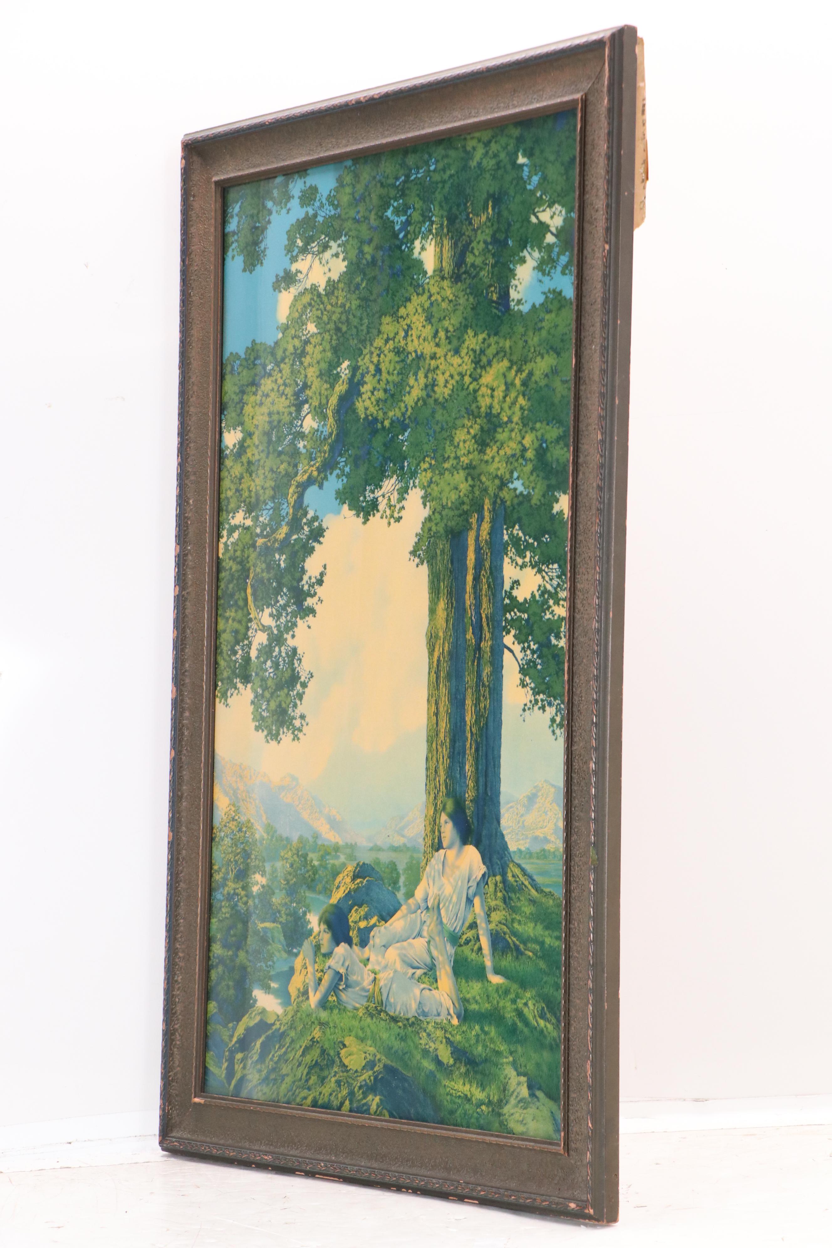 Maxfield Parrish Mixed Technique Ferry Seed Poster Print "Hilltop," Circa 1920